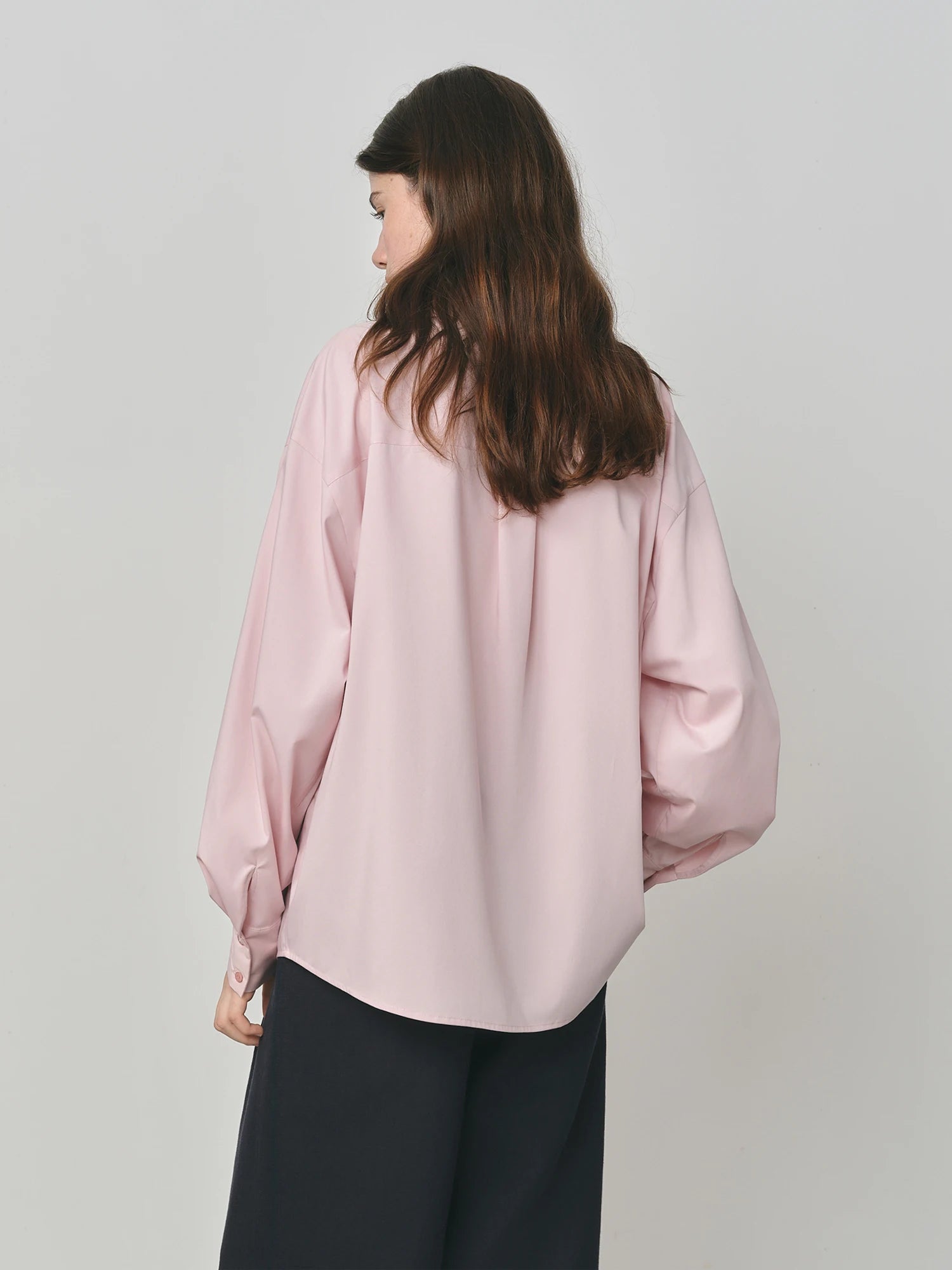 FSLE Autumn 2025 Women's French Inspired Blouse - Ruffle Trim Tie Front Loose Fit Shirt Collar Top Soft Blend Daily Wear
