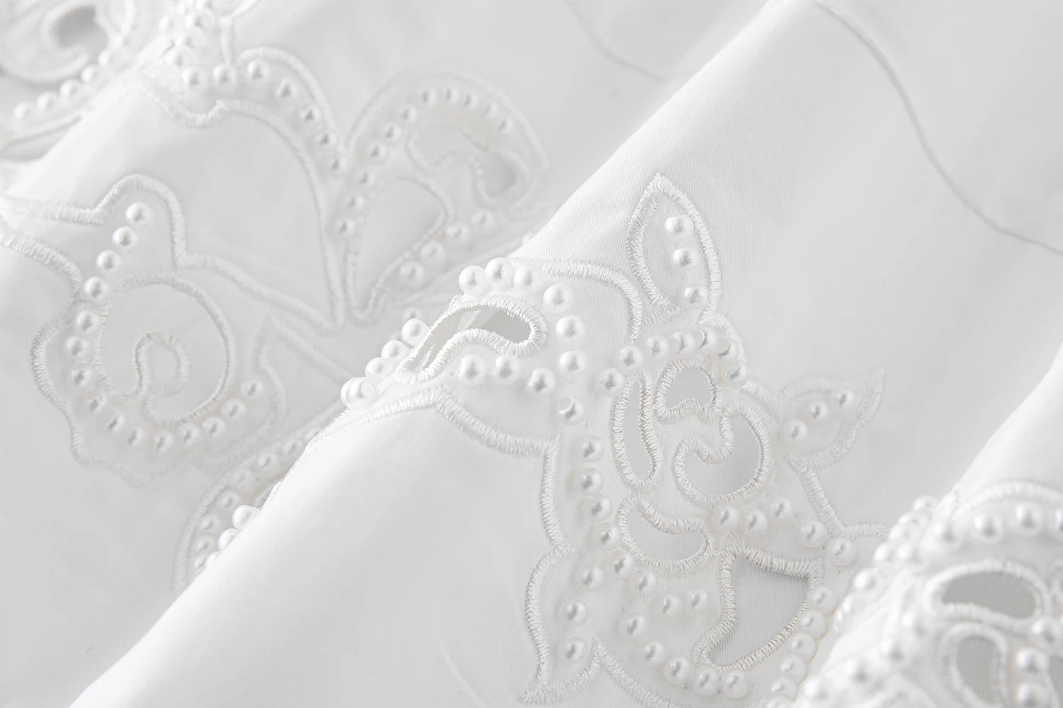 FSLE【Premium Series】100% Cotton Embroidery Design Female Sleeveless Shirt Zipper Waist Long A-LINE Skirts 2025 Summer