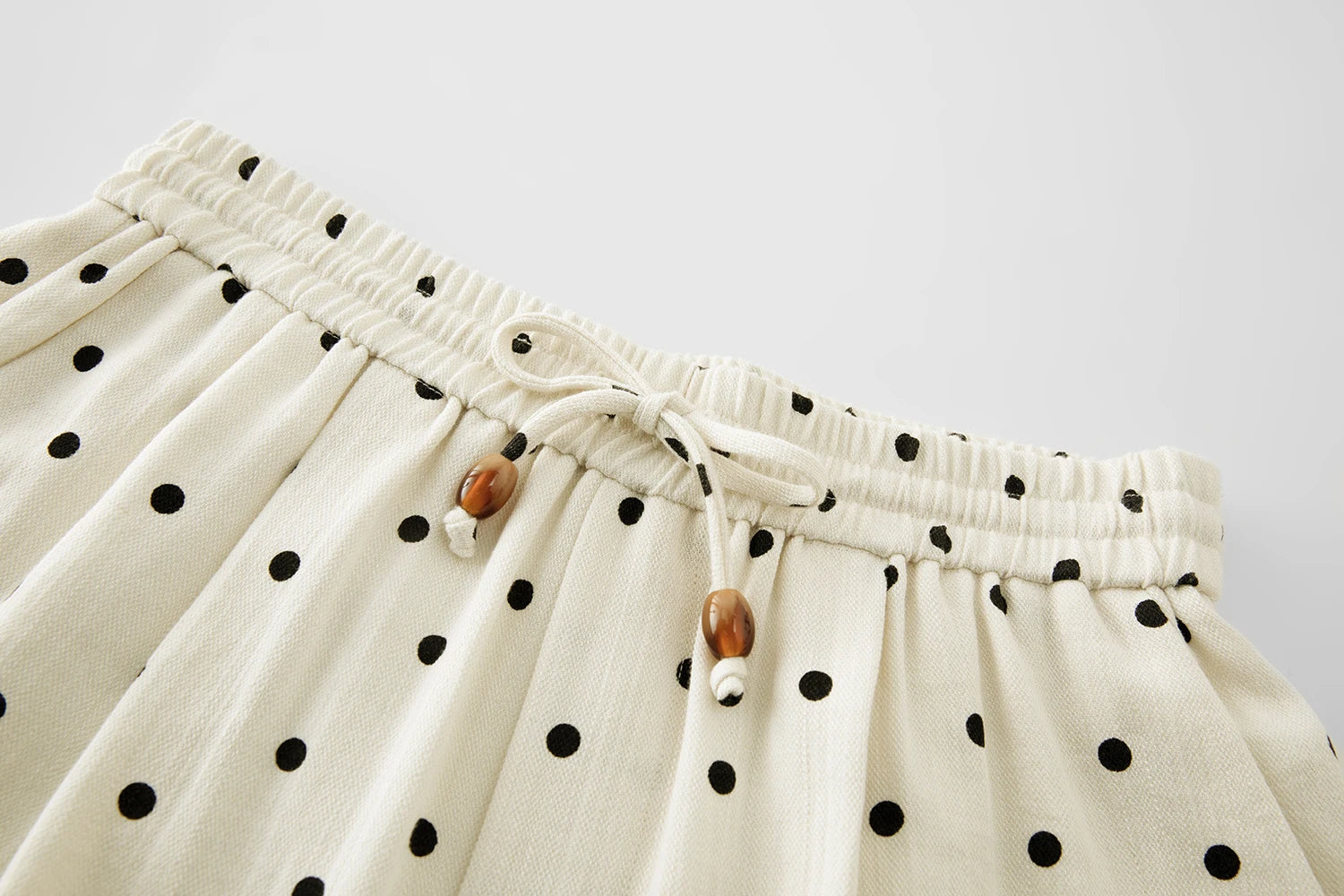 ZIQIAO Women 2025 Summer Vest+Pant Sets Holiday Style Polka Dot Camisole Tops Elastic Waist Casual Long Trousers