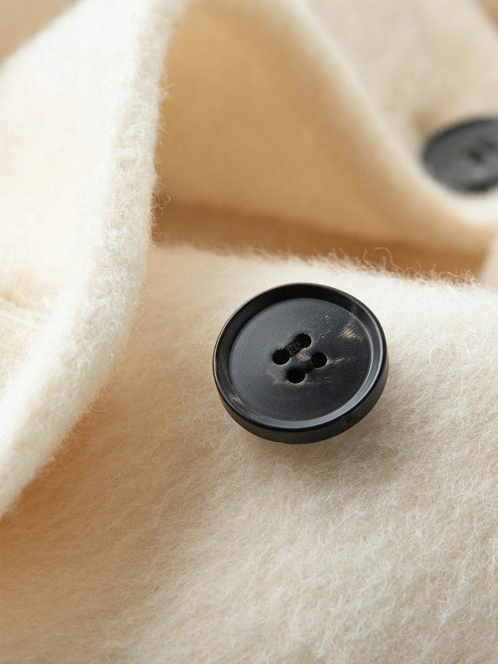 FSLE 2025 Women's Yak Wool Blend Coat - Peter Pan Collar Double Breasted Winter Trench with Flattering Silhouette Office Elegant