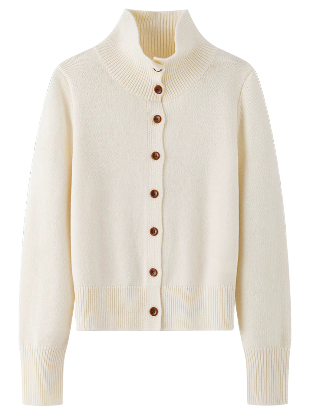 Simple Wool Knitted Cardigan Women 2025 Winter Multi Candy Color Ribbed Sweater Stand Collar Soft Warm Ins BF Tops Casual