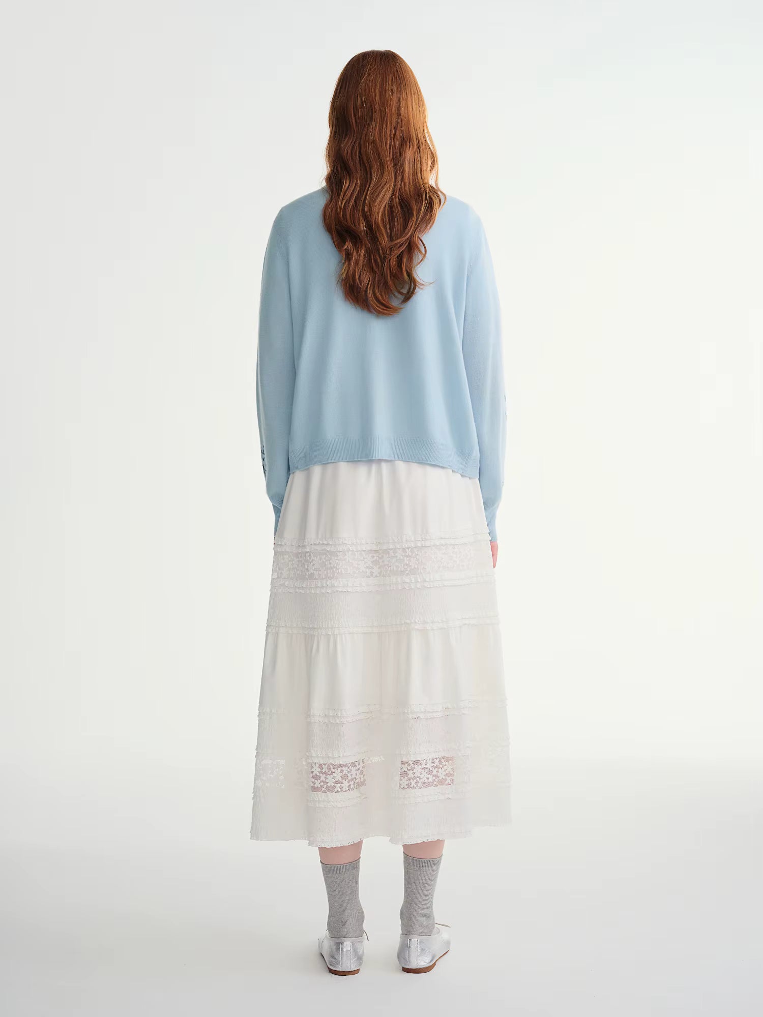 Plus-size Women's Clothing French Style Lace Appliqué Layered Cake Skirt 2025 Autumn Winter New Arrival Half-Skirt