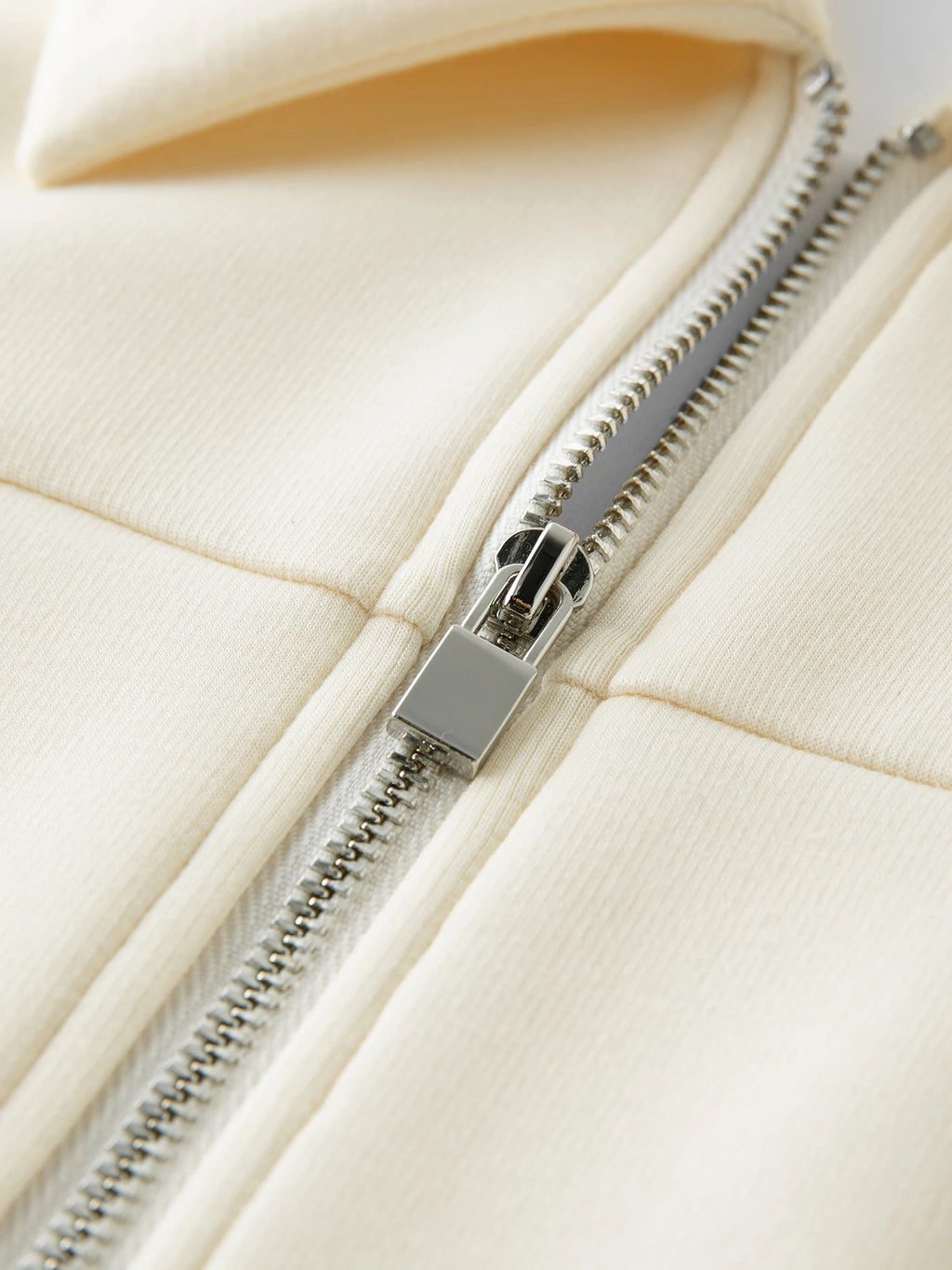 DUSHU Split Waist Zipper Lapel Top 2025 Autumn Temperament Sweatshirt Simple Women's Clothing Ins Clean Fit Commuting Outwear