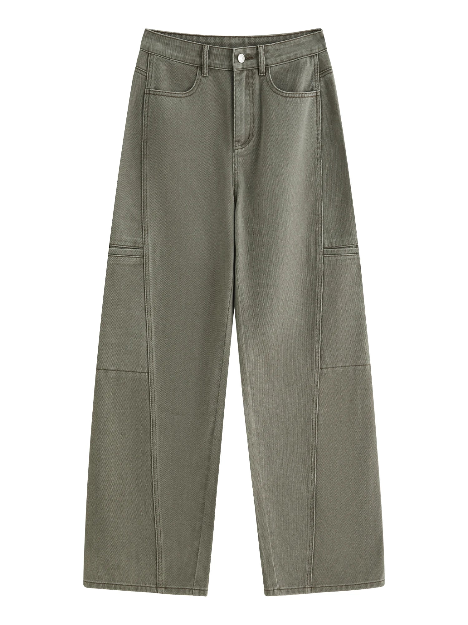 FSLE High Waist Straight Slim Work Jeans Women's Autumn 2025 New Commuter Casual Pants
