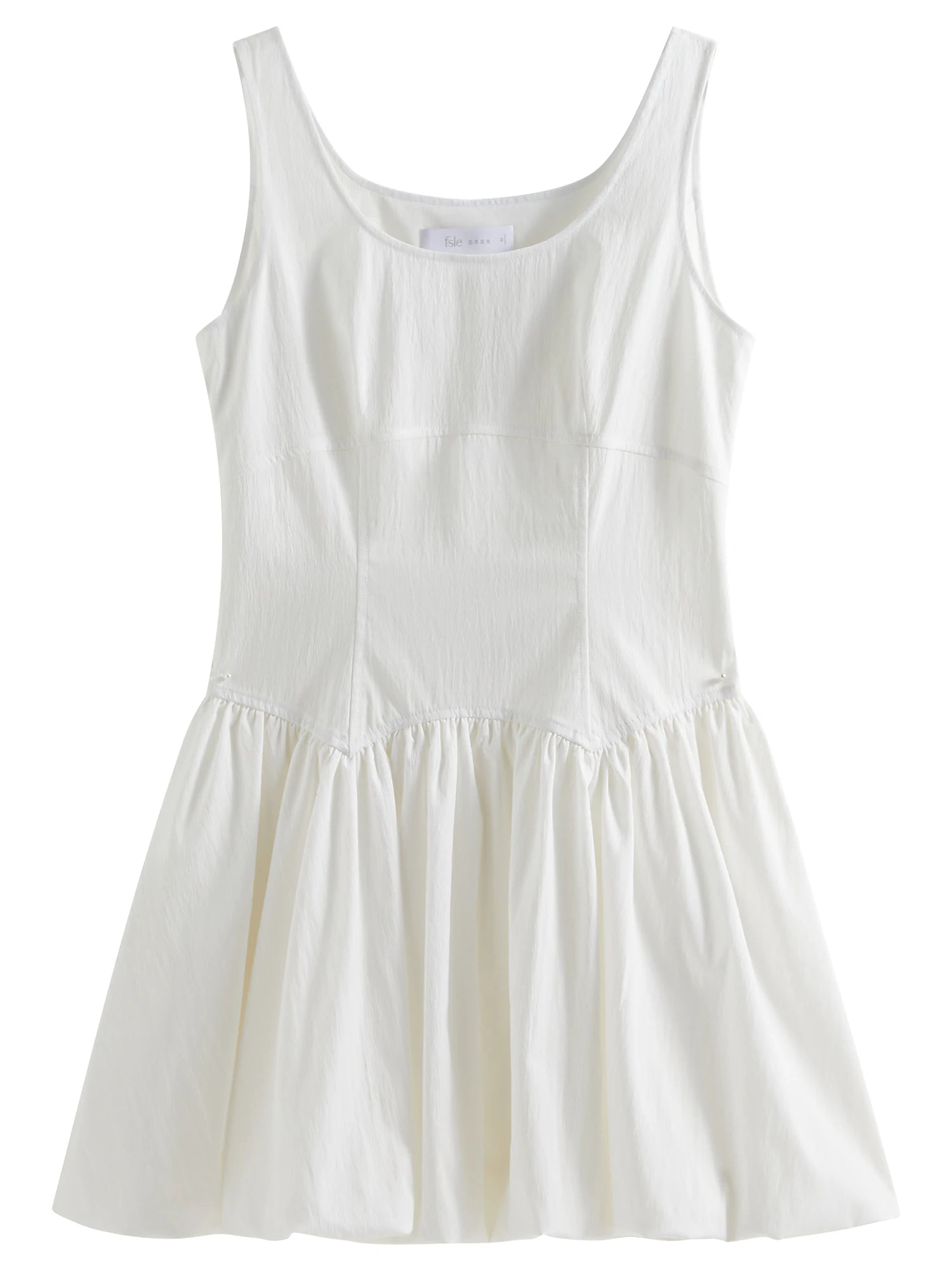 FSLE 【Two Length】Sweety Girly Long Dresses For Women 2025 Summer New Sleeveless Bud Chic Vest Dress
