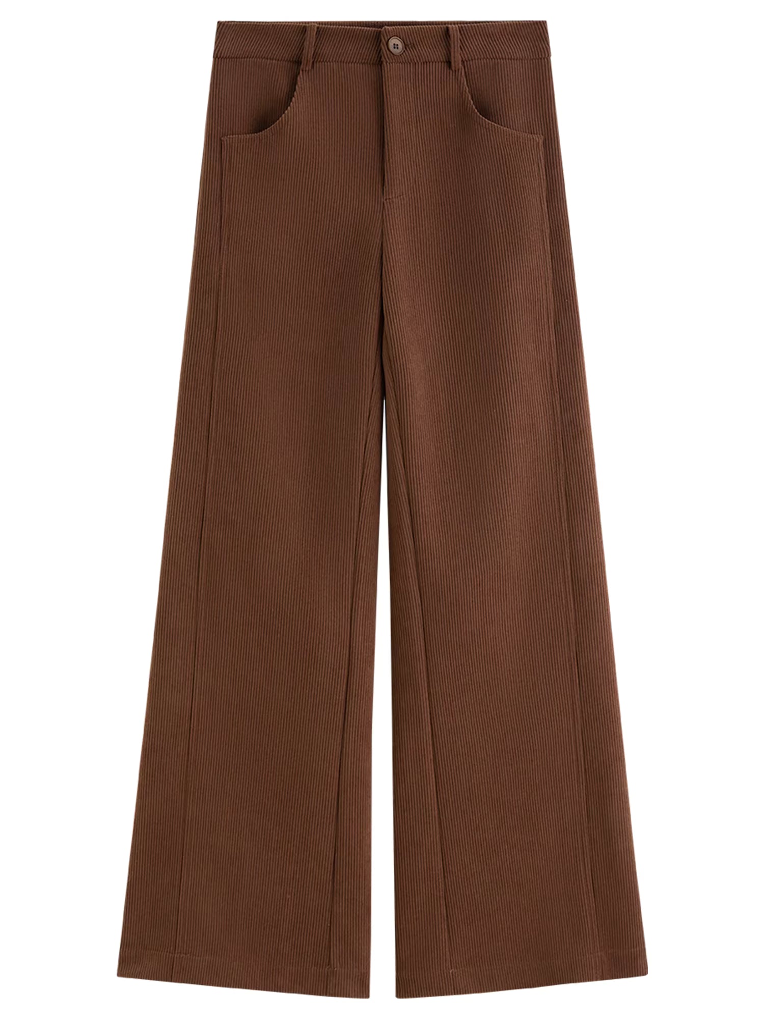 Vintage Relaxed Drape Straight Casual Tros Herringbone Fabric for Women Winter 2025 New Arrival Slimming Effect Pants