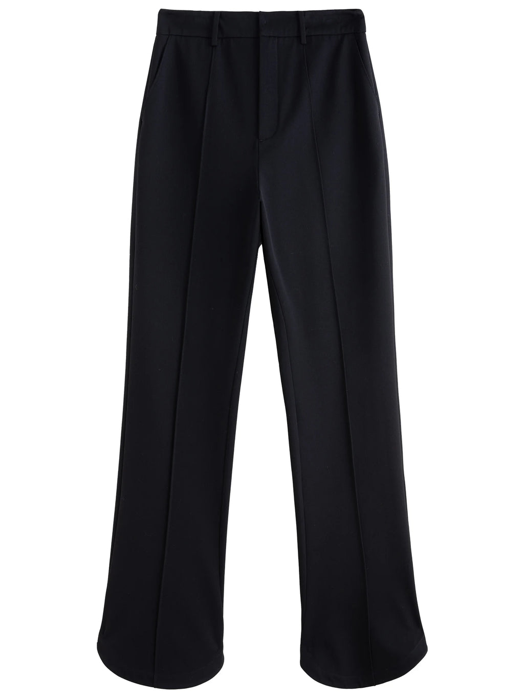 DUSHU Women Winter Thick Trousers Black Commuter Full Length Pants Office Lady Horseshoe Pant 650G Thicken Female Pant 24DH84025