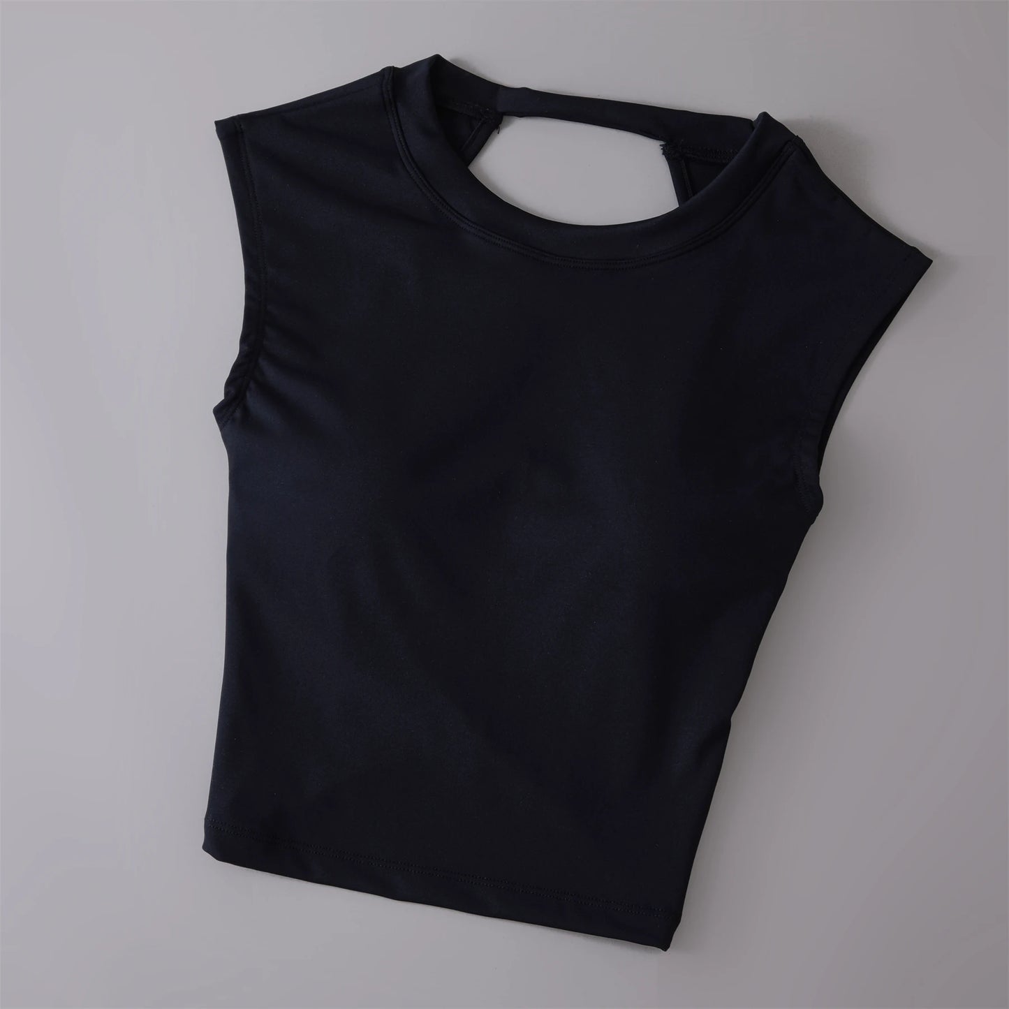 Yoga Short Sleeved Women's Fixed Chest Pad Sexy Backless Short Sports T-Shirt Sexy Yoga Tops Waist Slimming Fitness Vest