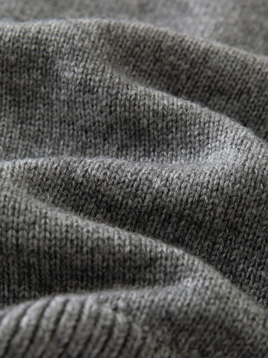 DUSHU 31.2% Wool Women Grey Cardigans Parchwork Stripe Design Female Winter Coat Tops Women Round Neck Wool Coats 24DS84448