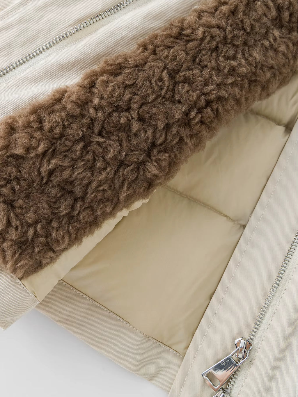 Plus Size 2025 Winter Women's Short Puffer Coat Faux Shearling Collar Parka Down Jacket Warm Thermal Bomber Outerwear