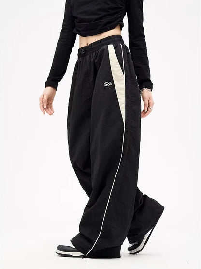 Y2k Wide Leg Cargo Pants Women Casual Loose Drawstring Trousers Streetwear Hip Hop Sweatpants 2024 Female Vintage Baggy Joggers