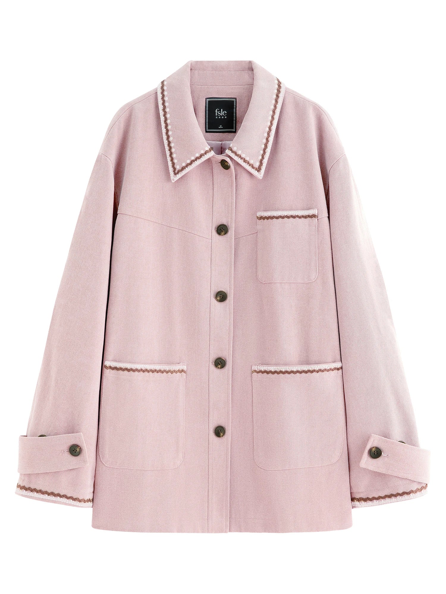FSLE【Premium Series】New Women Vintage Embroidered Jacket Oversized Loose Fall Chic Outerwear Trendy Boho Chic Streetwear Fashion