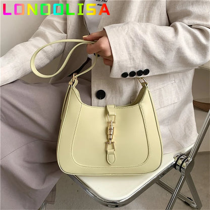 Luxury Brand Purses and Handbag Top End Quality Designer Leather Shoulder Crossbody Bag for Women Fashion Underarm Girl Sac