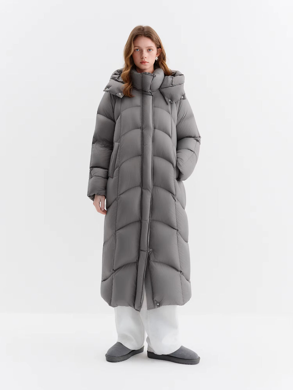 【Premium Series】Women Stylish Hooded Long Winter Parka White Goose Down 2025 New Arrival High-Fill Down Outerwear Coats