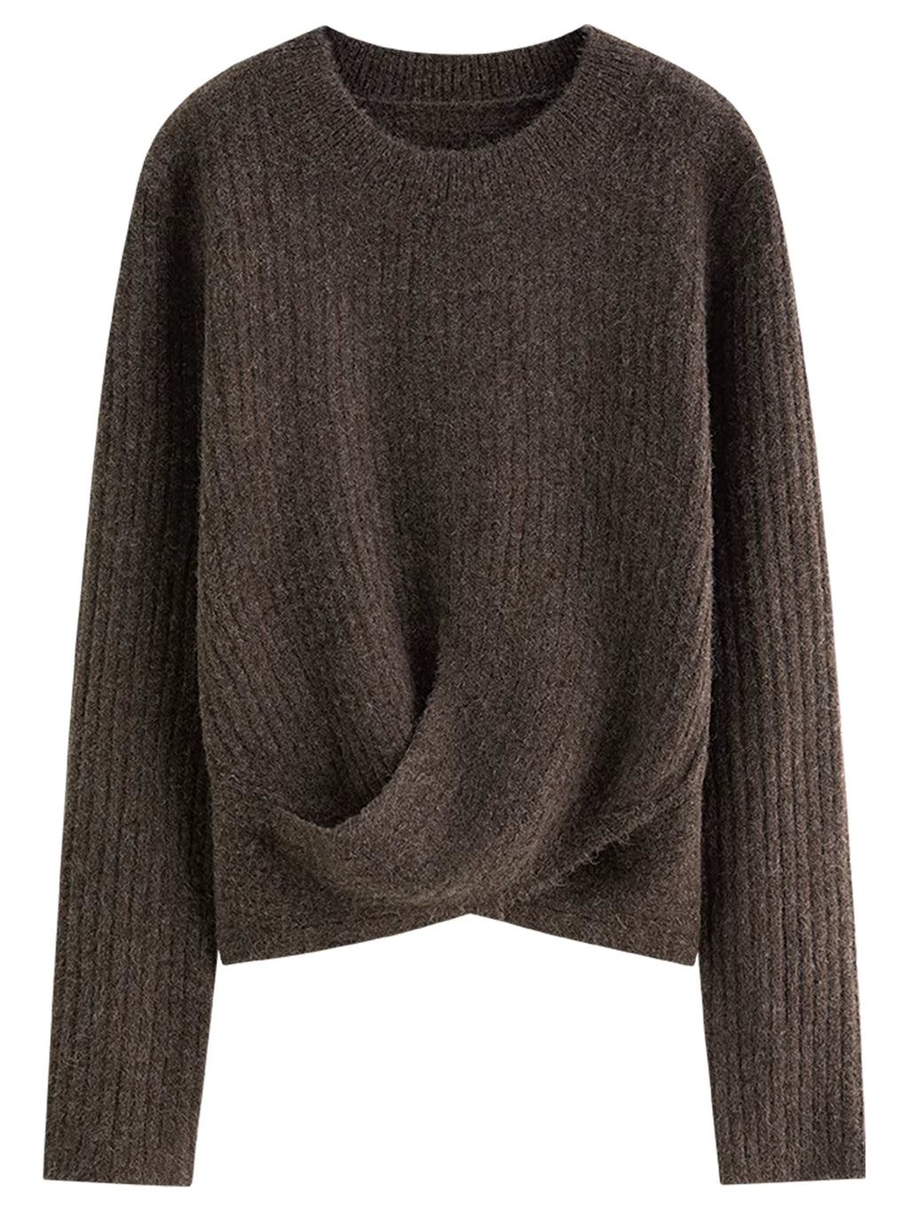 Fall 2025 Winter New Arrival Elegant Knitwear Twisted Knit Sweater and Skirt Two-Piece Outfit Sweater and Long Skirts Sets