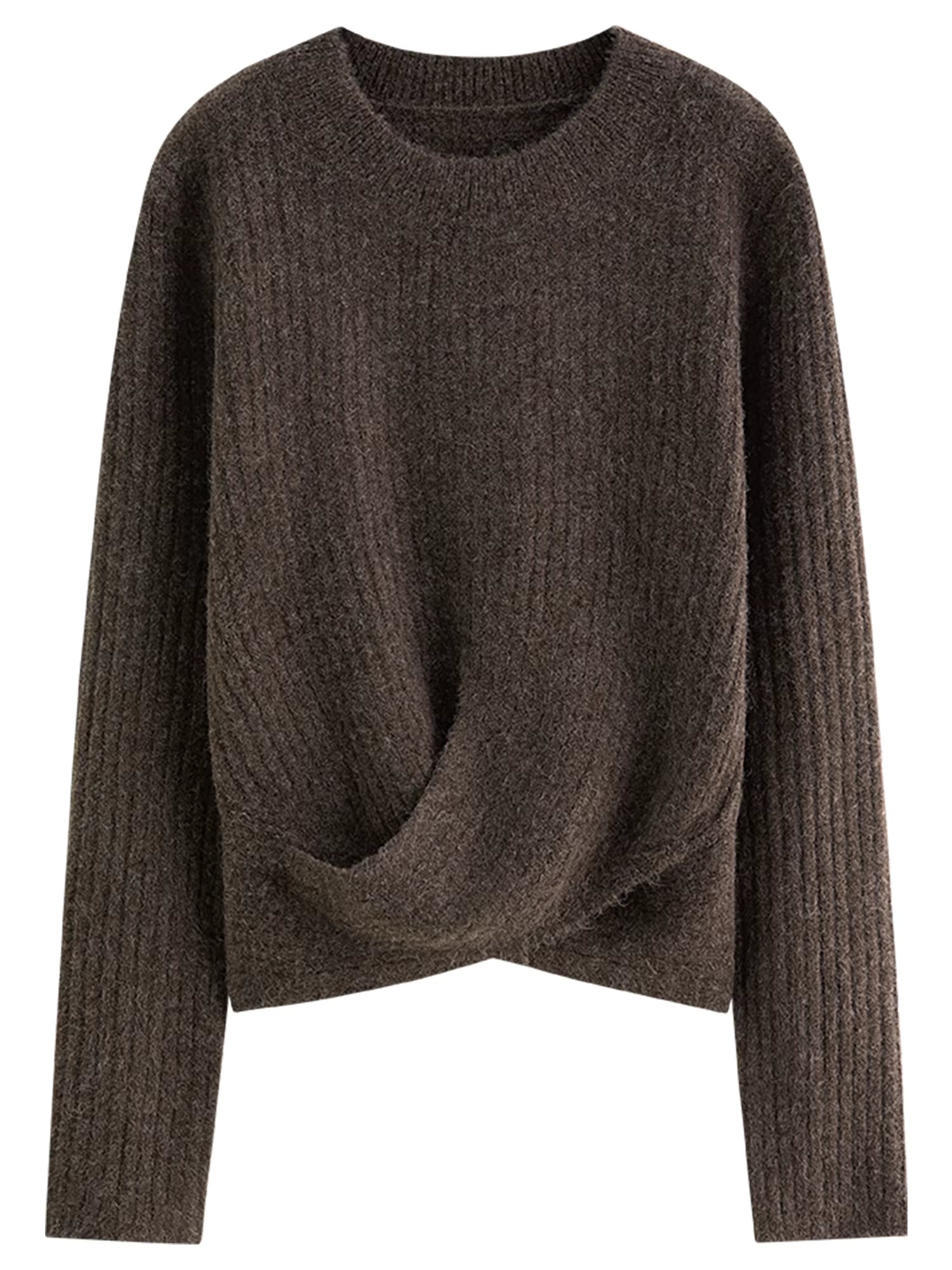 Fall 2025 Winter New Arrival Elegant Knitwear Twisted Knit Sweater and Skirt Two-Piece Outfit Sweater and Long Skirts Sets