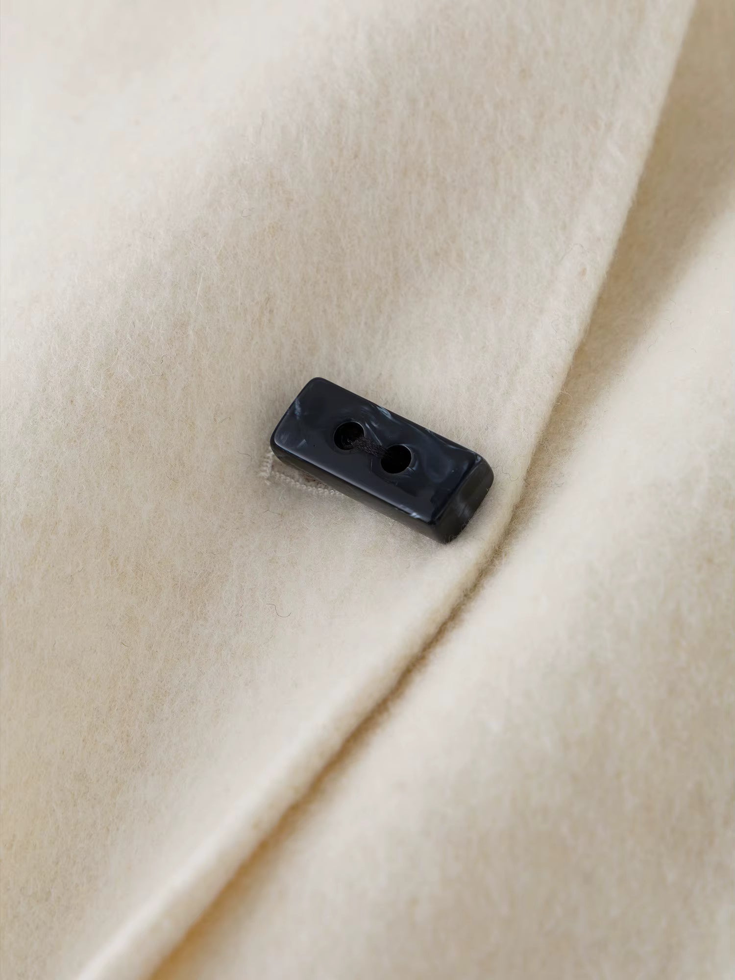 Plus Size Women's Design Forward Double Faced Wool Trench Coat with Detachable Scarf Collar 100% Sheep Wool With Scarf