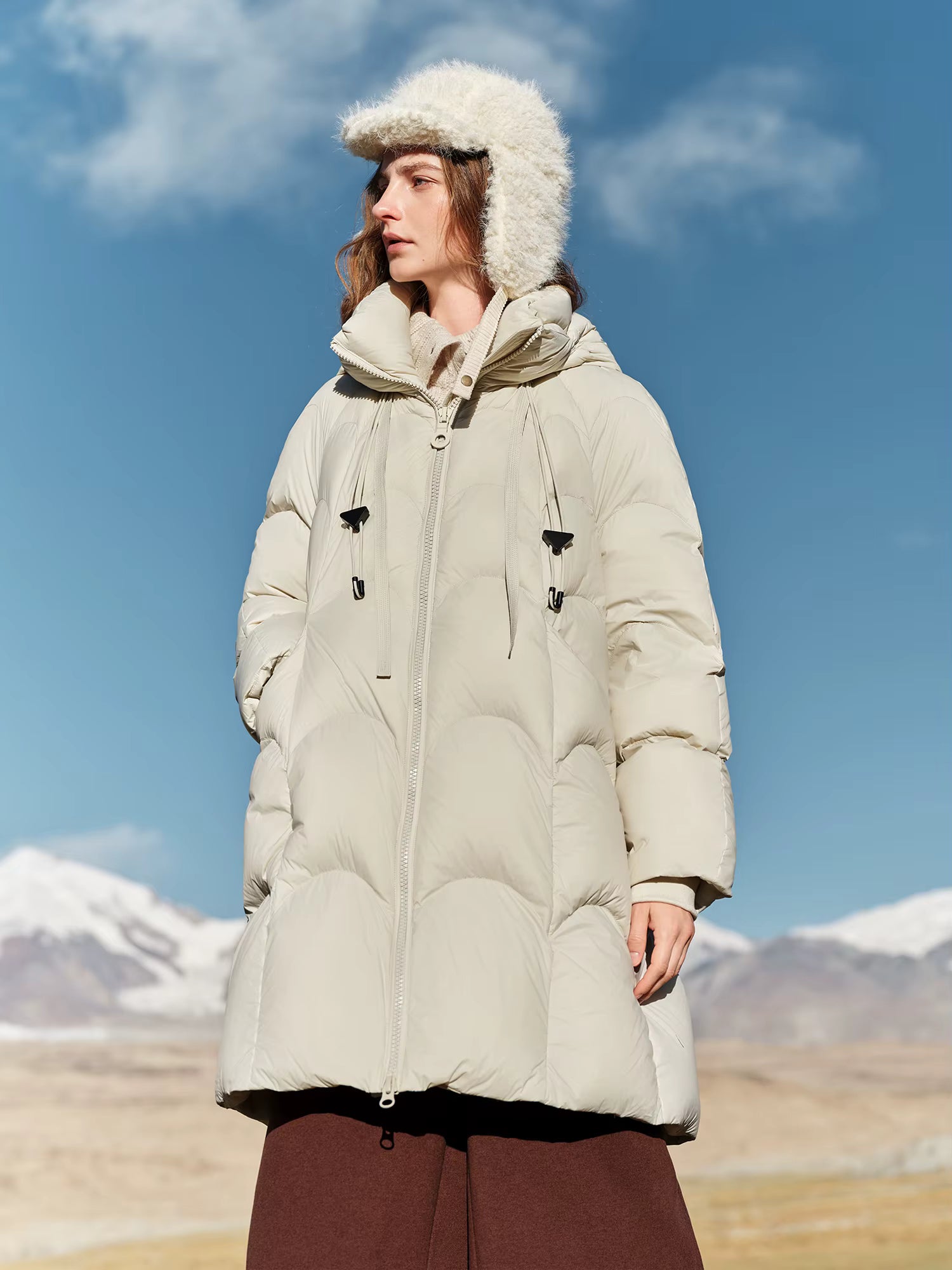 Stylish & Relaxed Ultra-Light Puff Down Jacket for Women Oversized Shell Coat, 2025 Winter Collection New Arrival Down Coat