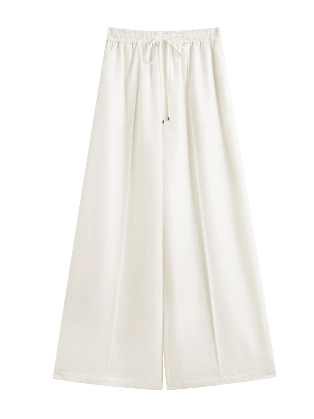 ZIQIAO Holiday White Design Tops and Pants Suits for Women 2025 Summer New Styles