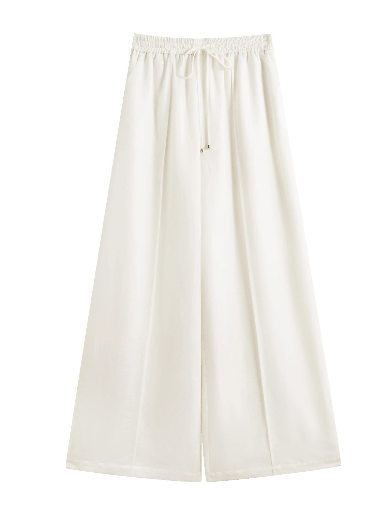 ZIQIAO Holiday White Design Tops and Pants Suits for Women 2025 Summer New Styles