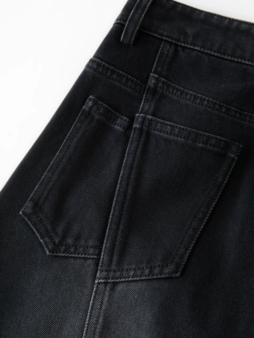 DUSHU Plus Size Women's Black Denim Skirt High Waist Slimming Long Midi Skirt 2025 Autumn Winter New Classic Stretch Casual Wear