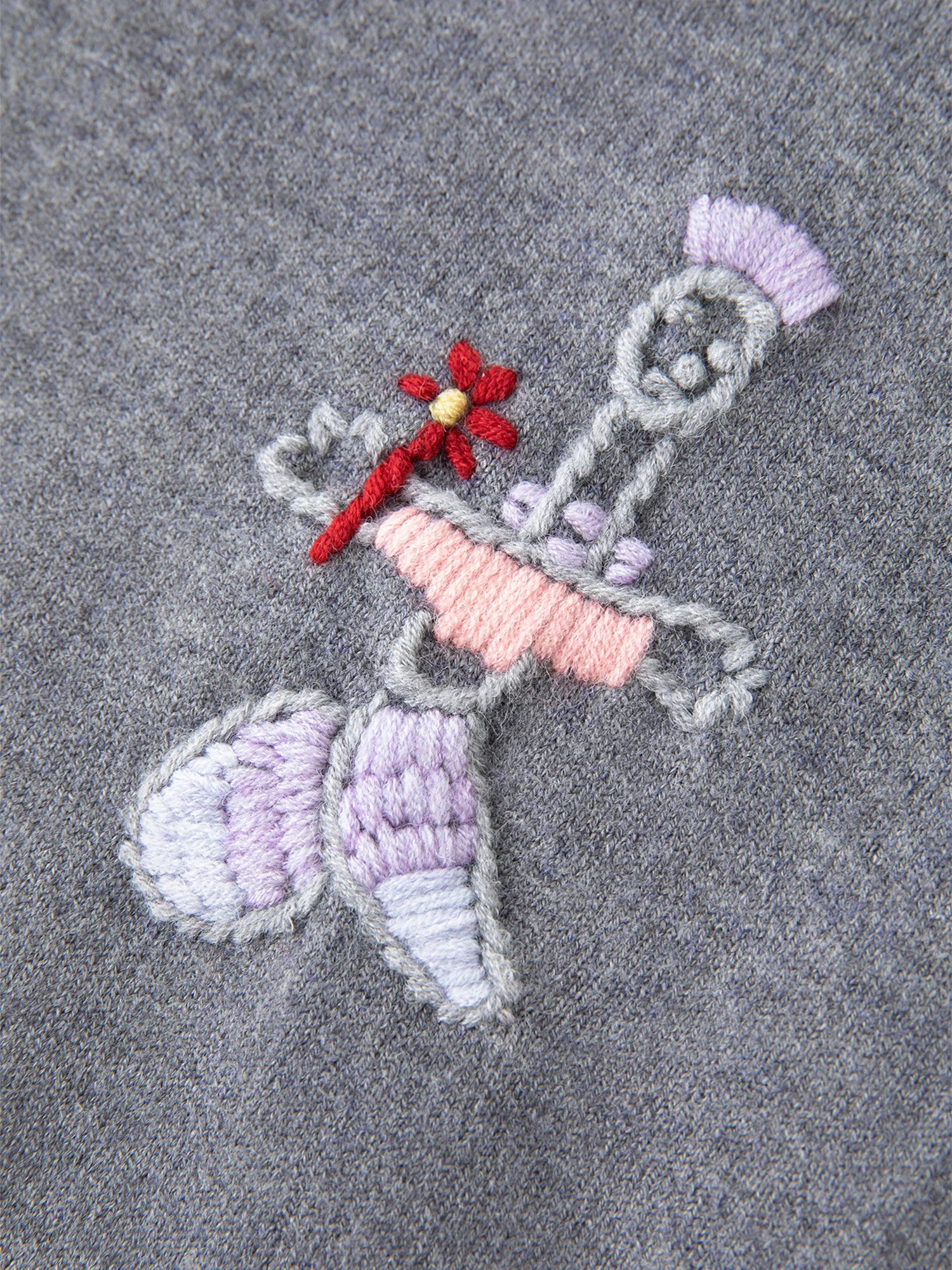 FSLE Embroidered Cute Long Sleeves Chic Cardigan Sweater for Women 2025 Autumn New Arrival Style Warm Cardigan