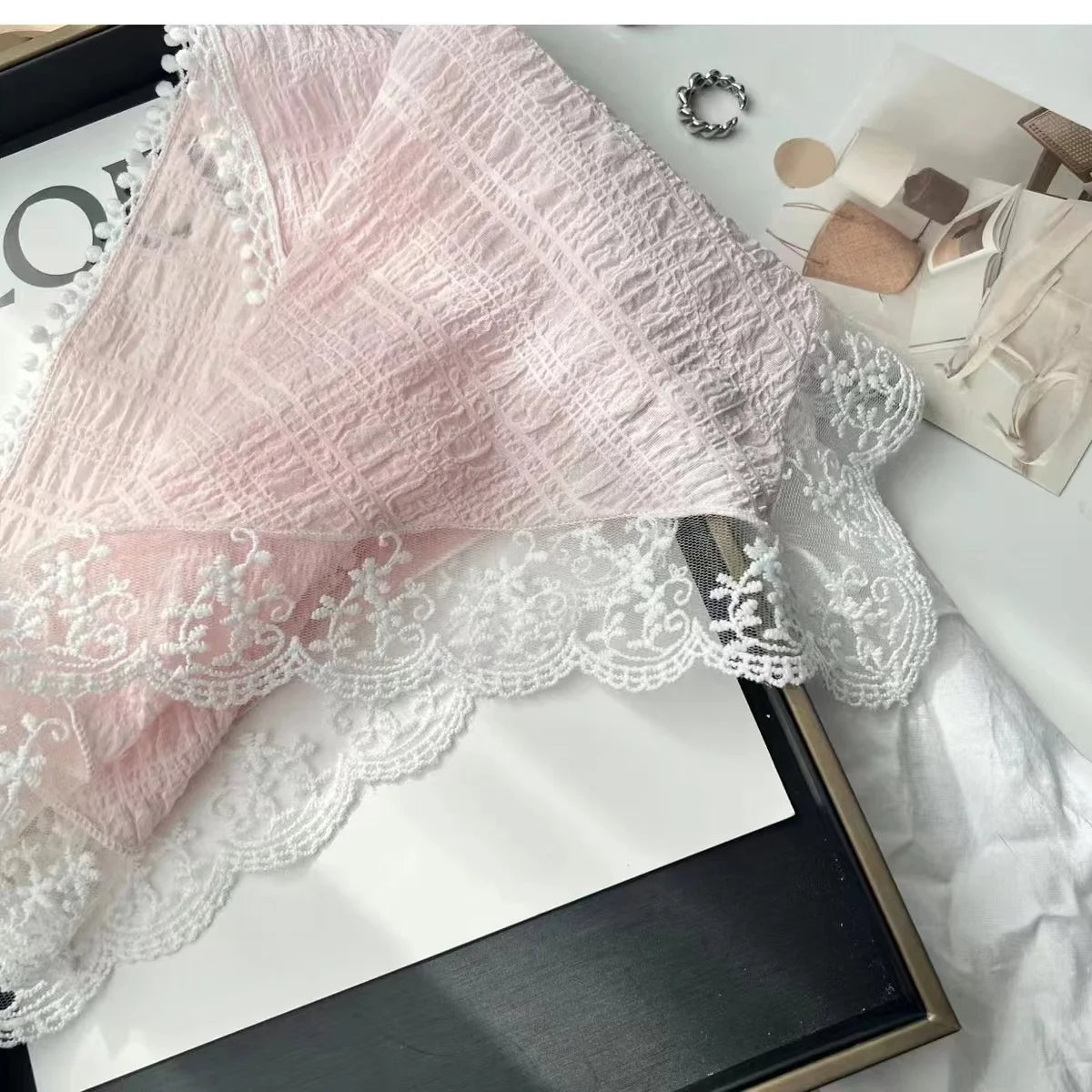 Korean Ins Lace Hair Scarf