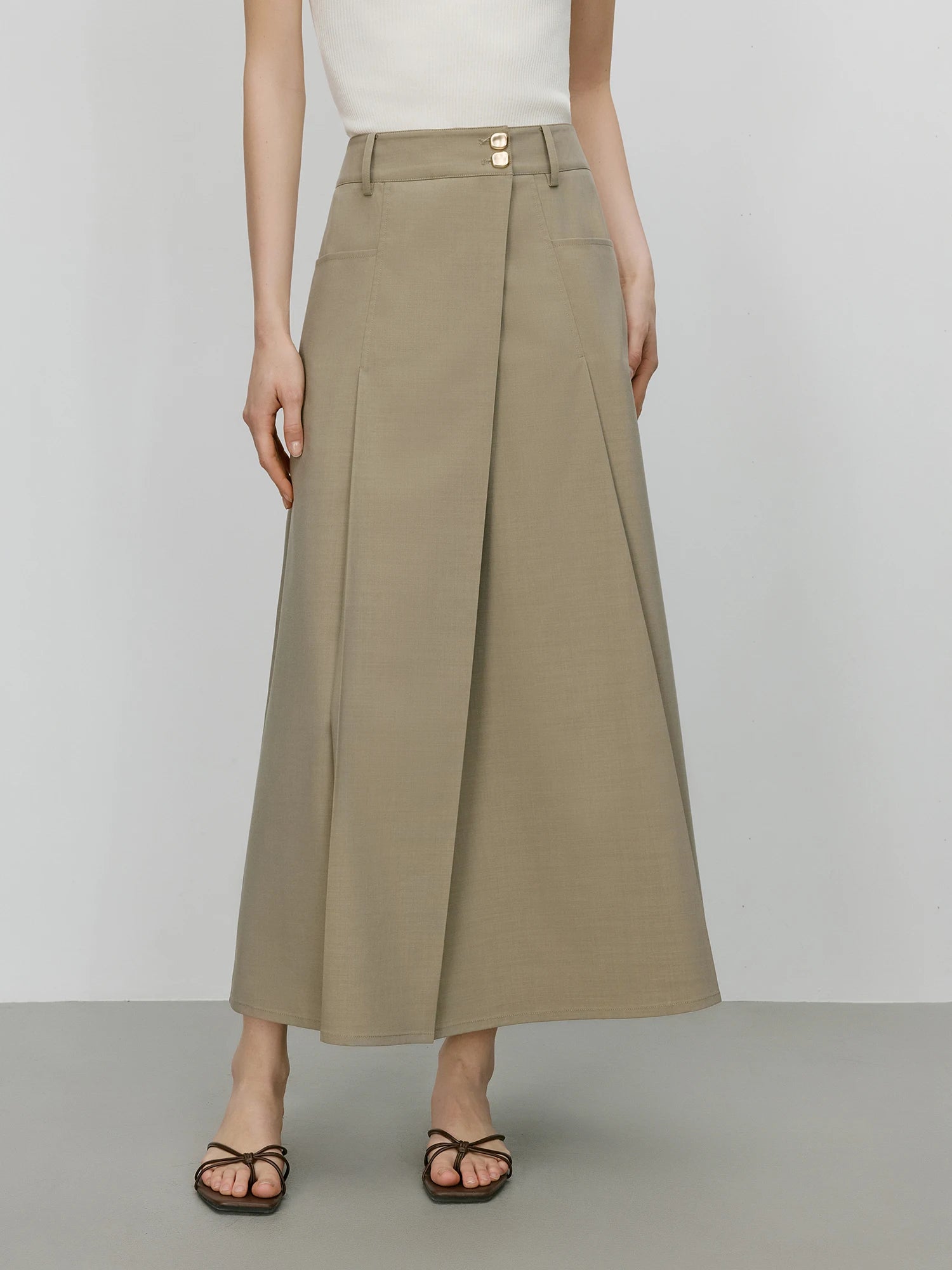 FSLE 【Premium Series】MInimalism Old Money Style Vest Top Skirt Set For Women 2025 Summer New Arrival Office Lady Chic Suit