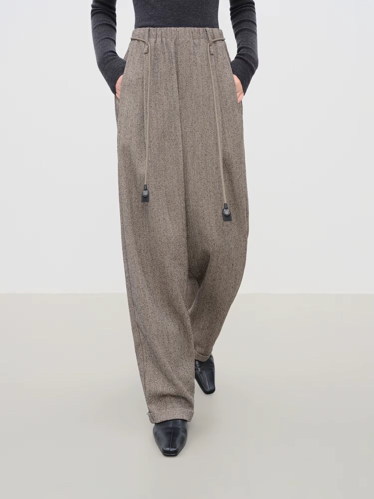 【Premium Series】Winter 2025 Women's Relaxed Fit Casual Pants - Loose Comfort Lounge Trousers with High Waist and Wide Leg