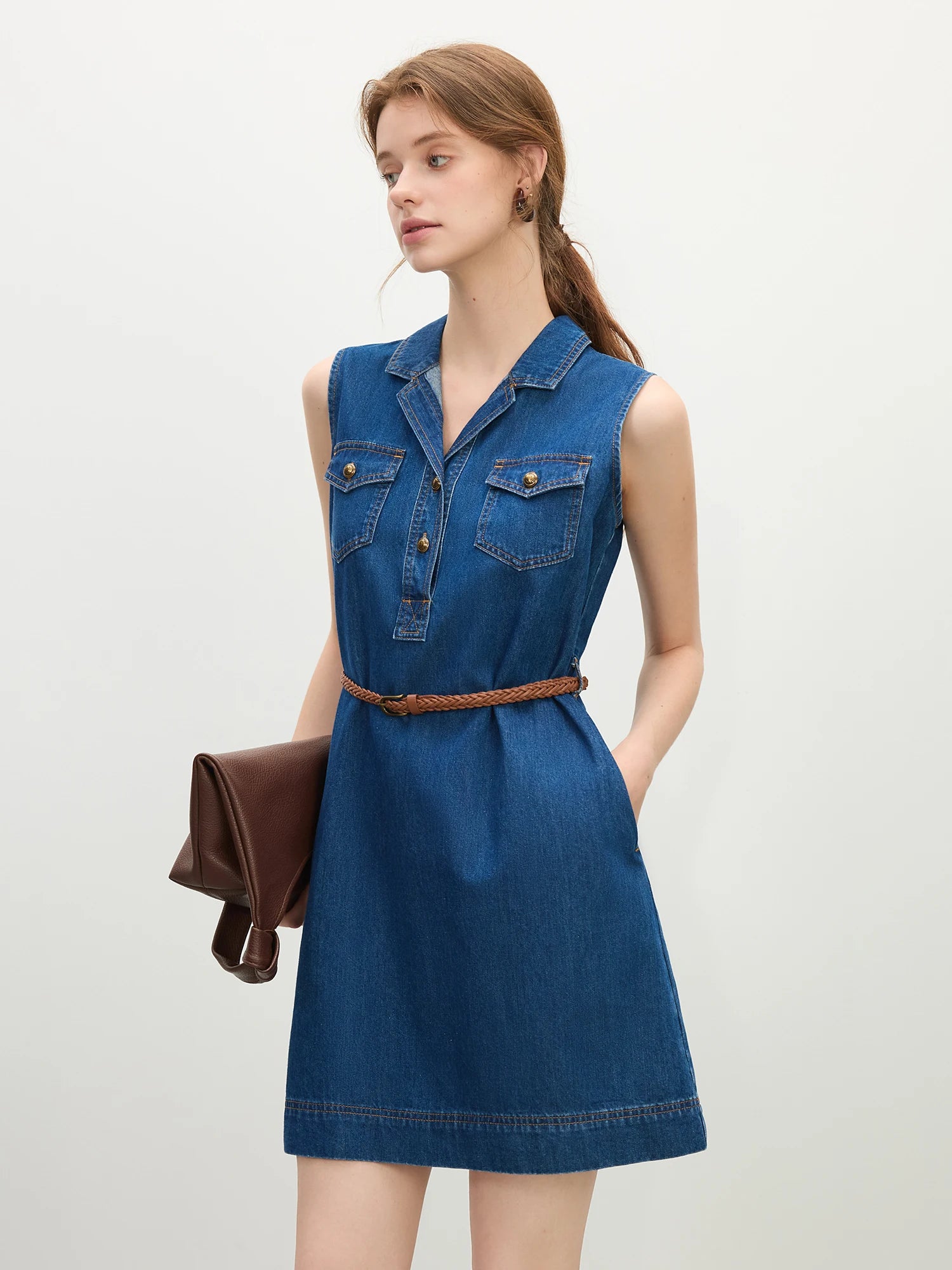FSLE 2025 Summer French Lace Checkered Layered Collar Blouse Casual Office Linen-Blend Slim Fit Women's Top
