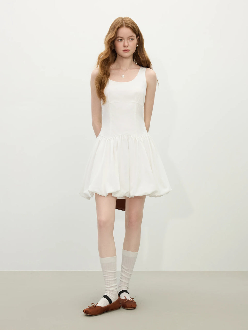 FSLE 【Two Length】Sweety Girly Long Dresses For Women 2025 Summer New Sleeveless Bud Chic Vest Dress