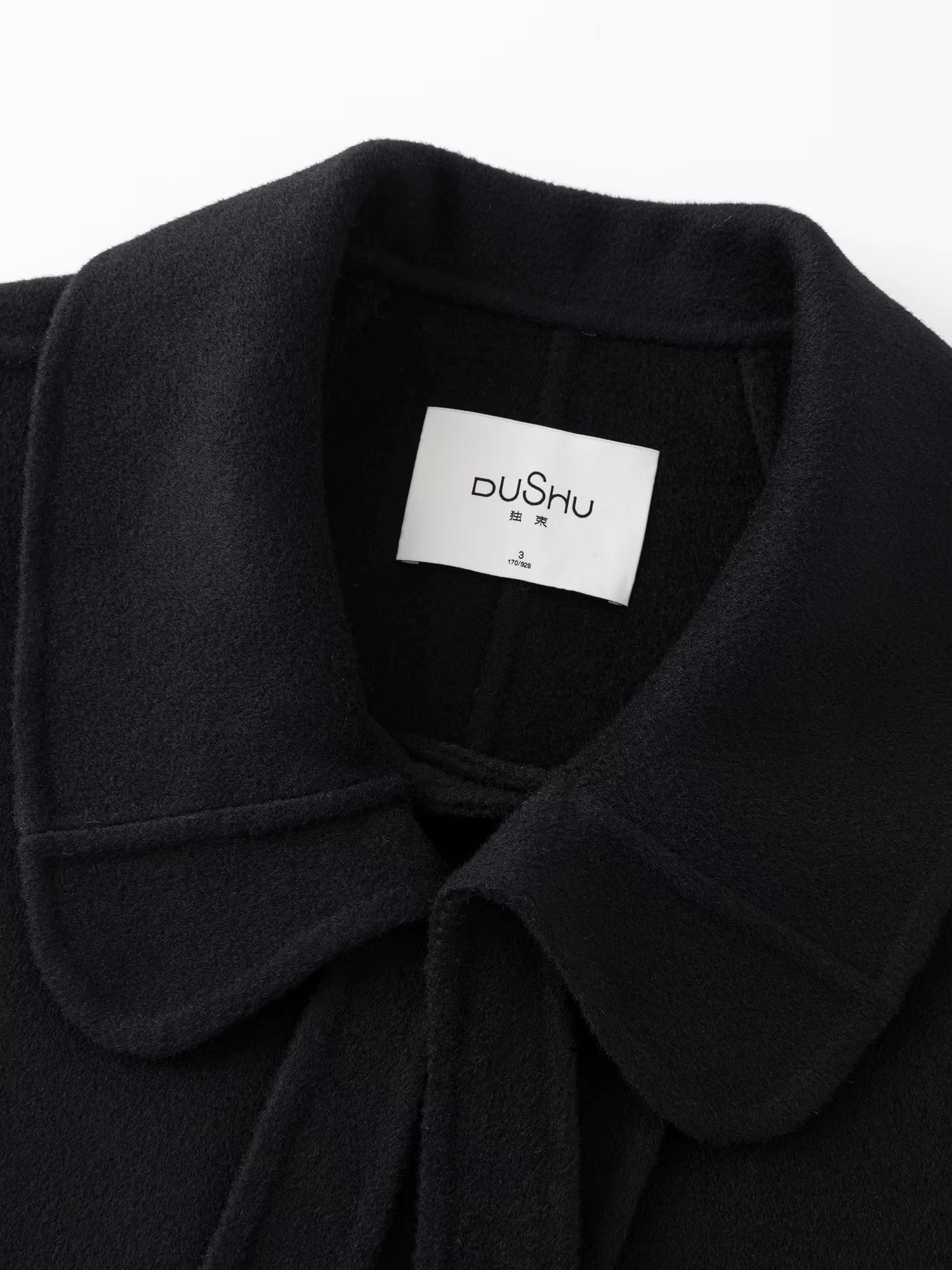 Elegant Sets Women Winter Cropped Black Coats Skirt Suit Peter Pan Collar Woolen Jacket Age-reducing Temperament French