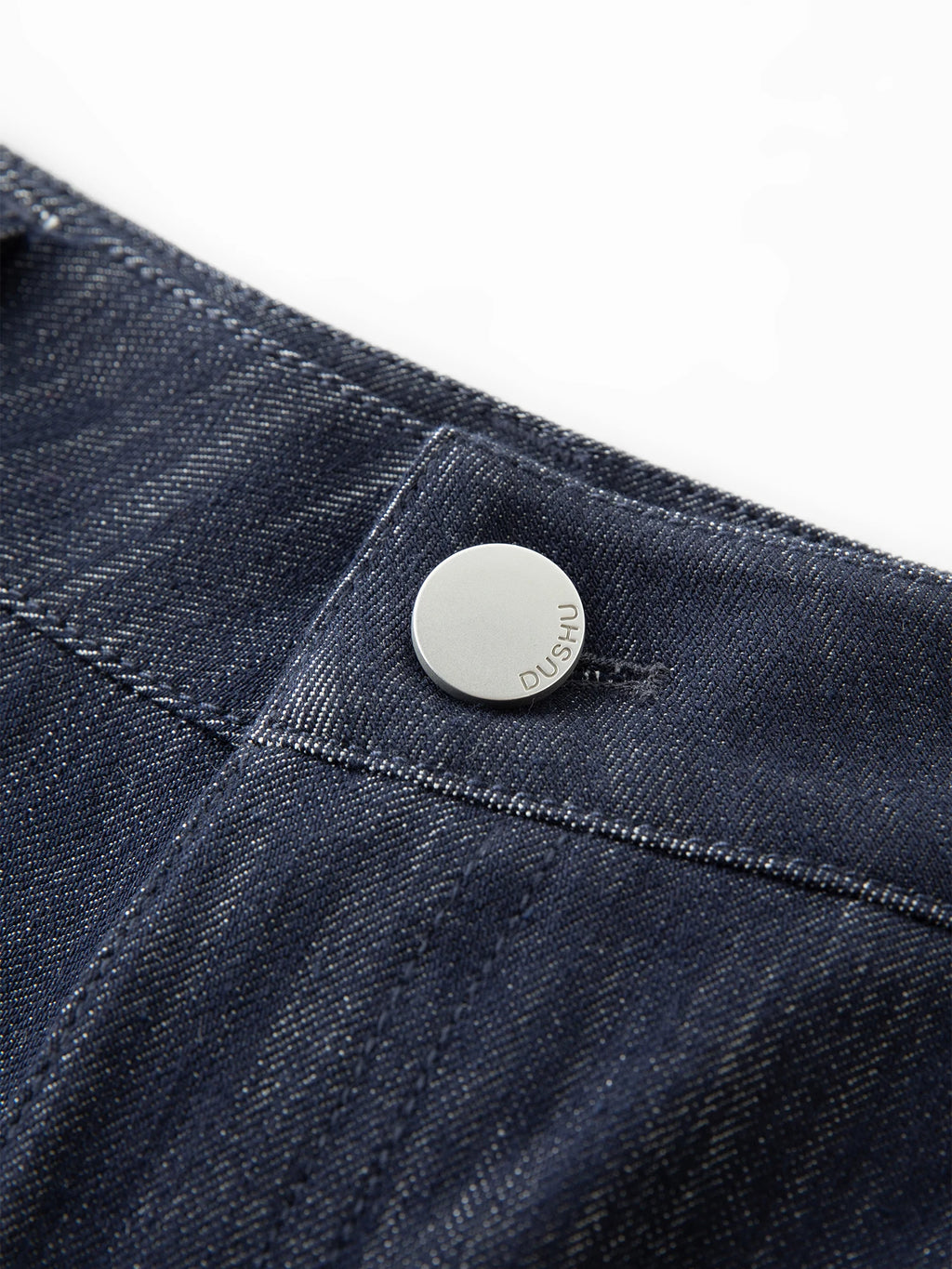 DUSHU Autumn 2025 Women's Vintage Wide Leg Jeans - Curve Flattering High Waist Stretch Denim Pants Arc Hem Casual Comfort Fit