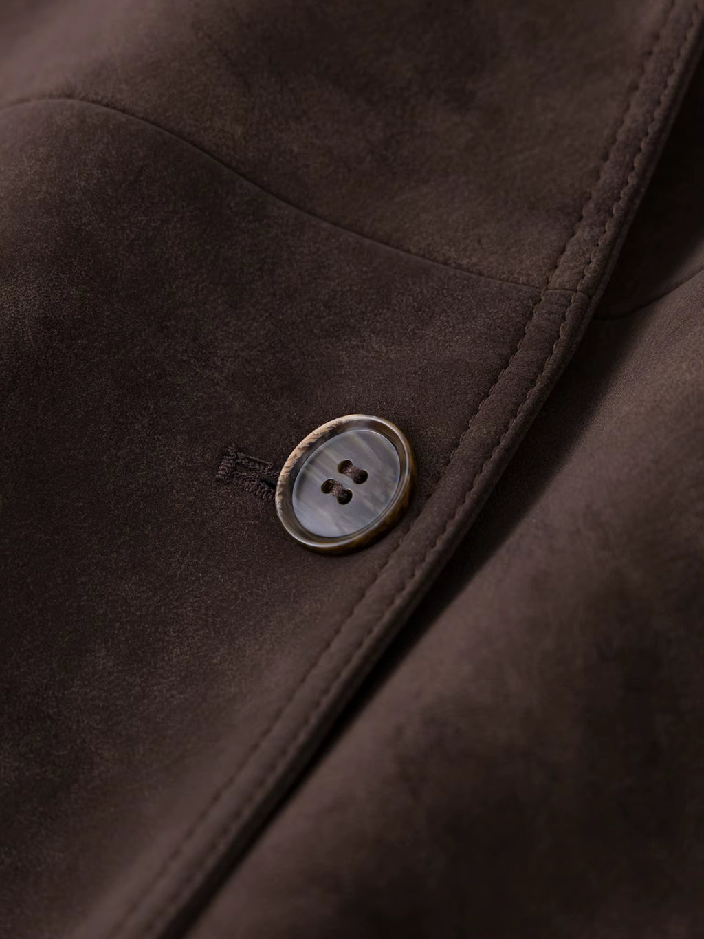 Retro Double-breasted Lapel Loose Leather Jacket for Women 2025 Winter New Casual Coffee-colored Jacket Loose Fit
