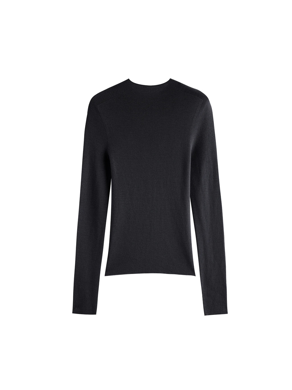 ZIQIAO Wool Sweater for Women Autumn and Winter New 18 Needle Nude Seamless Knitted Bottoming T-shirt