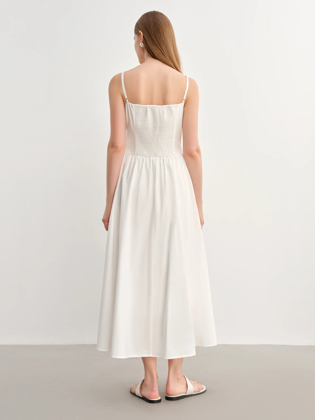 DUSHU Plus Size Women French Vintage Chic Dress 2025 Summer New Arrival Waist Flattering Strapless Dress