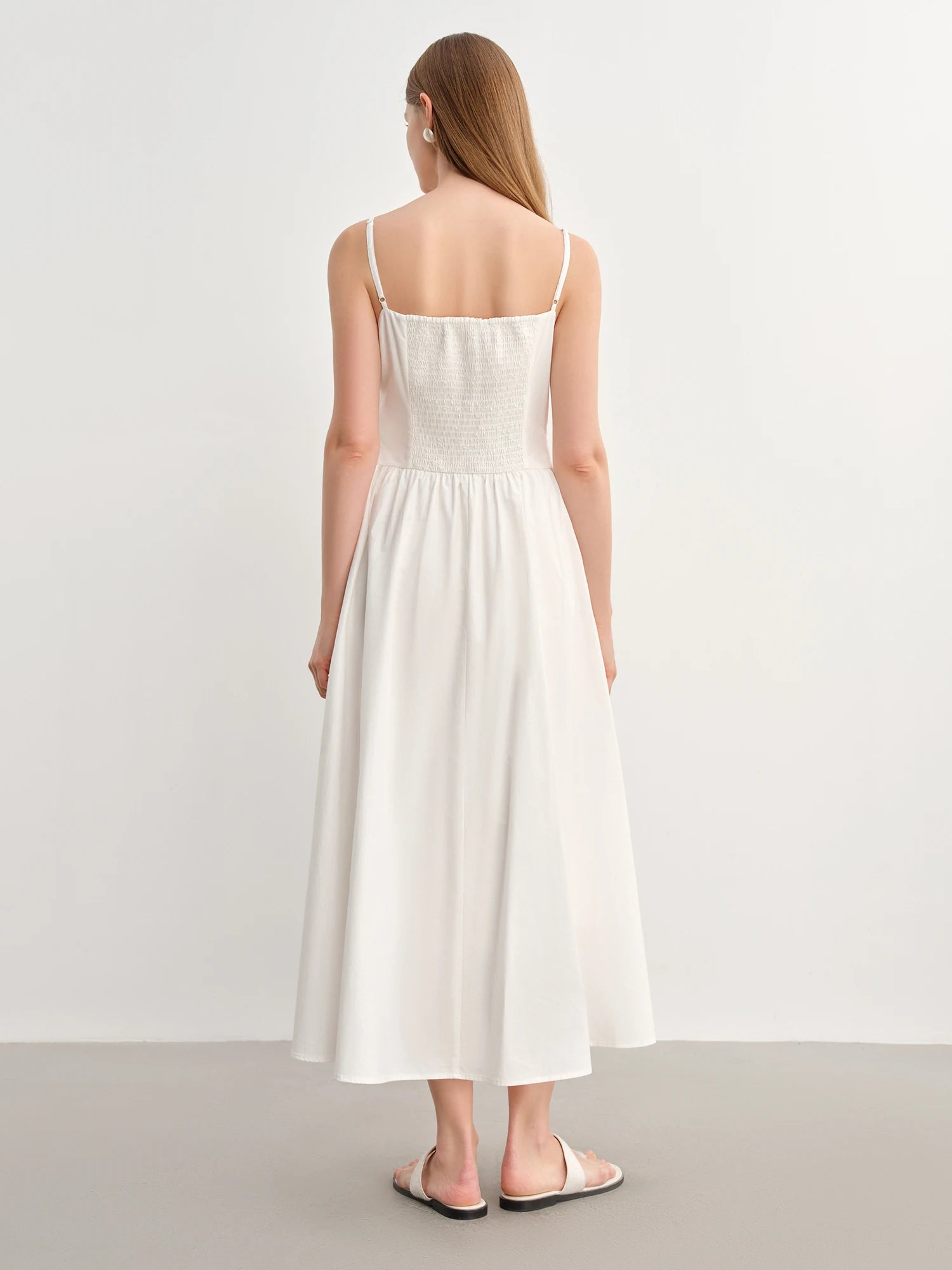 DUSHU Plus Size Women French Vintage Chic Dress 2025 Summer New Arrival Waist Flattering Strapless Dress