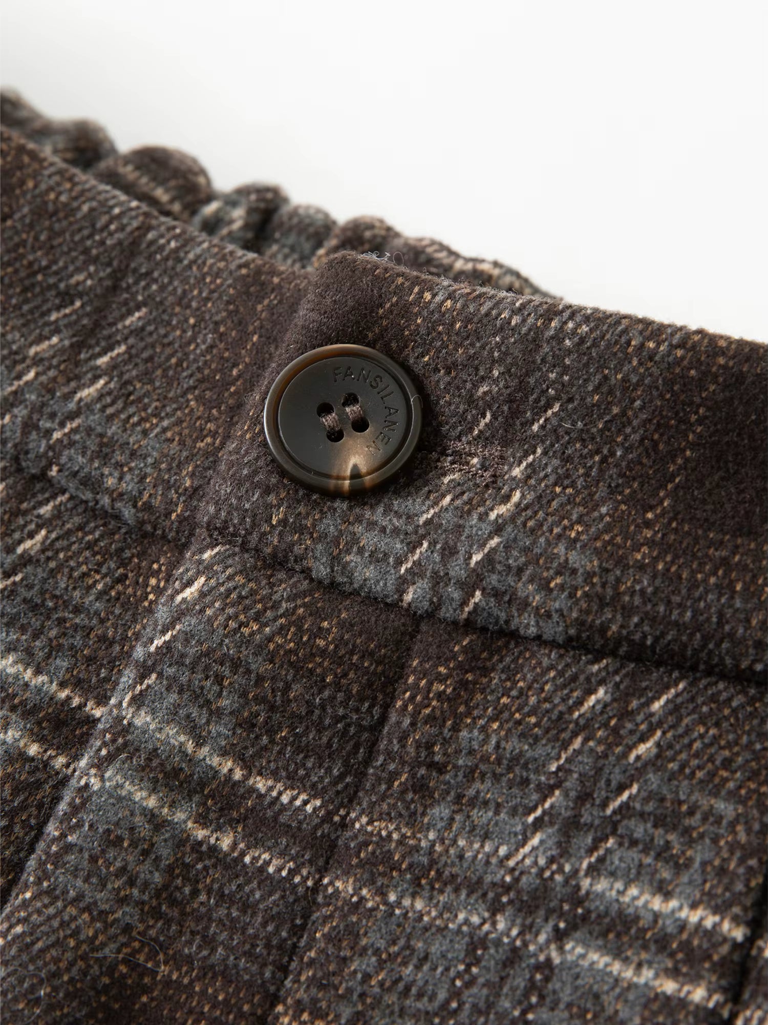 Retro Plaid Straight-Leg Casual Tros for Women Fall Winter 2025 New Arrival Petite-Friendly Casual Pants Commuting