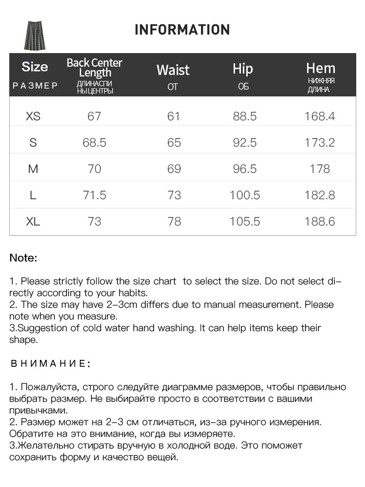 FSLE Blue Grey Temperament Plaid Suit Sets Notched Collar Double Placket Design Stright Blazers Long Pleated A-LINE Women Skirts