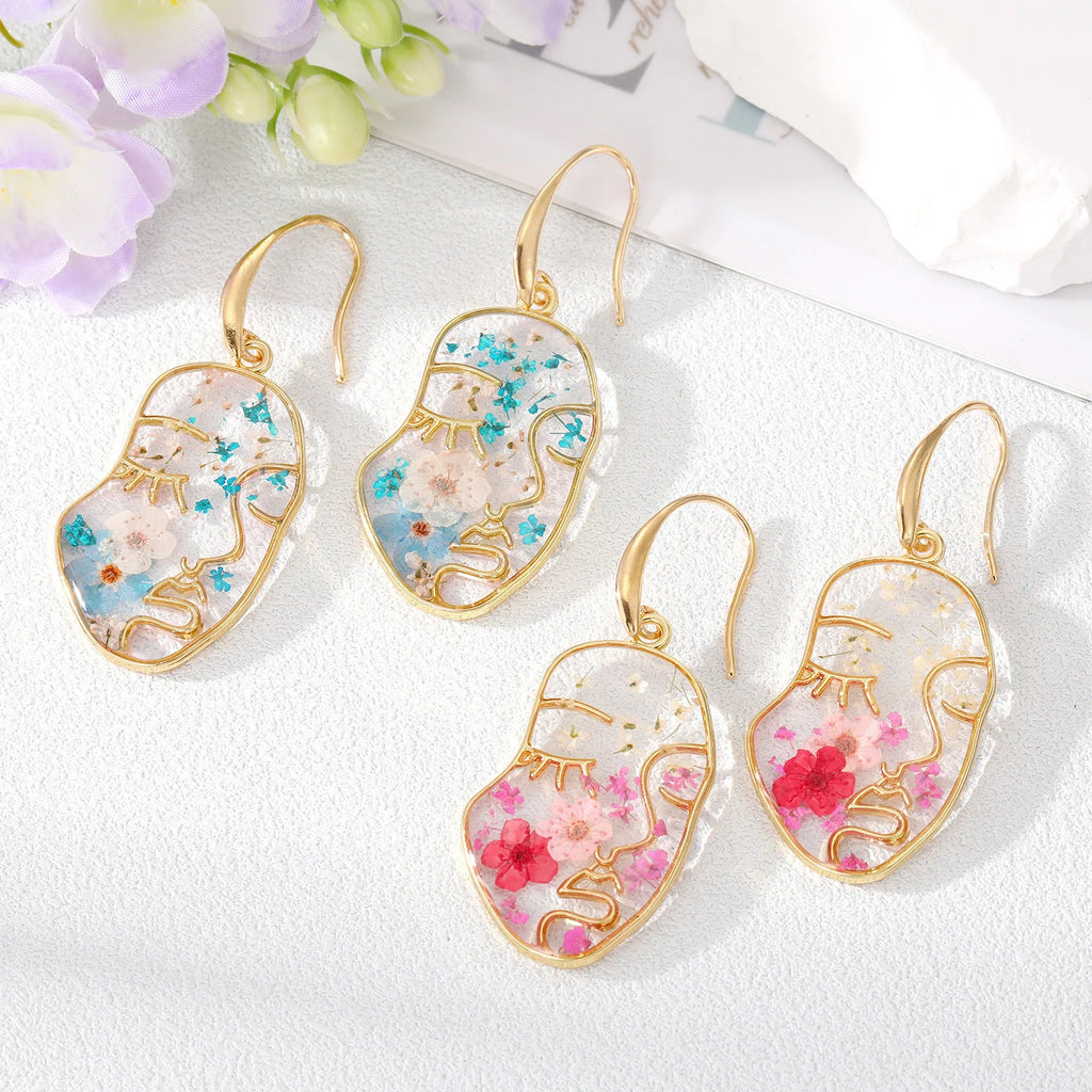 Flower Drop Earrings for Women Fashion Jewelry for Ladies Girls Gifts Trendy Mushroom Shape Flower Drop Earrings Jewellery