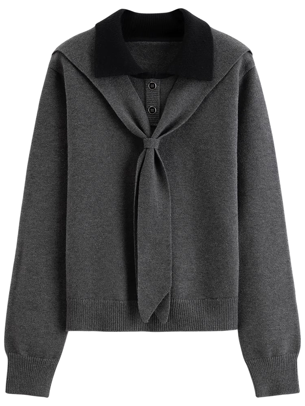 Gray College Style Two-piece Knitted Sweater Suit for Women Pullovers Mini Pleated Skirts 2025 Autumn and Winter New Style