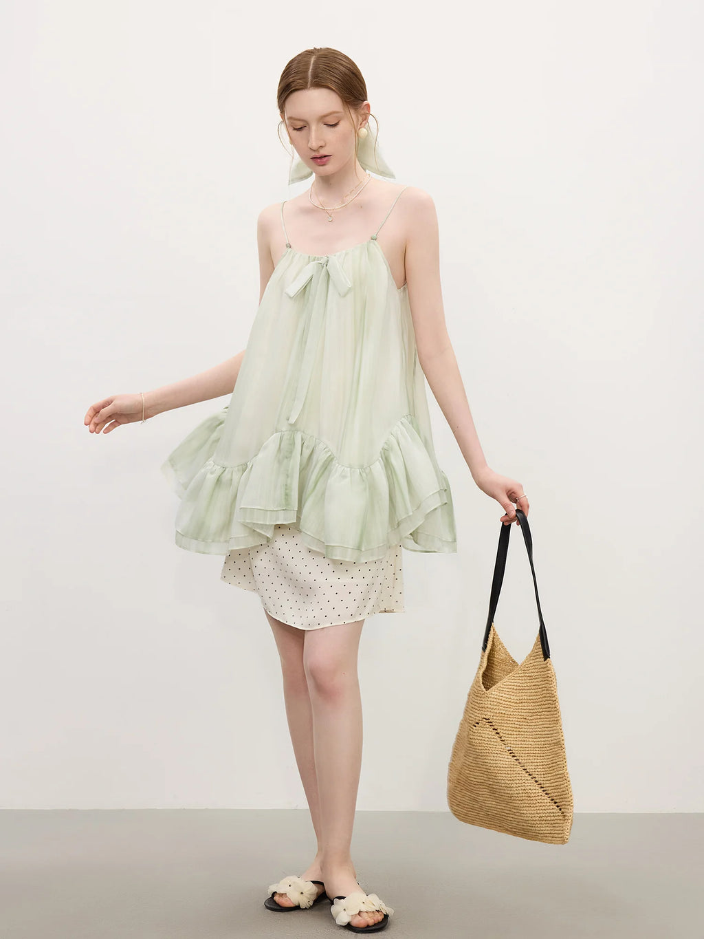 FSLE 2025 Summer Textured Shell - Adjustable Fit Resort Style Strappy Top Office to Beach Wear