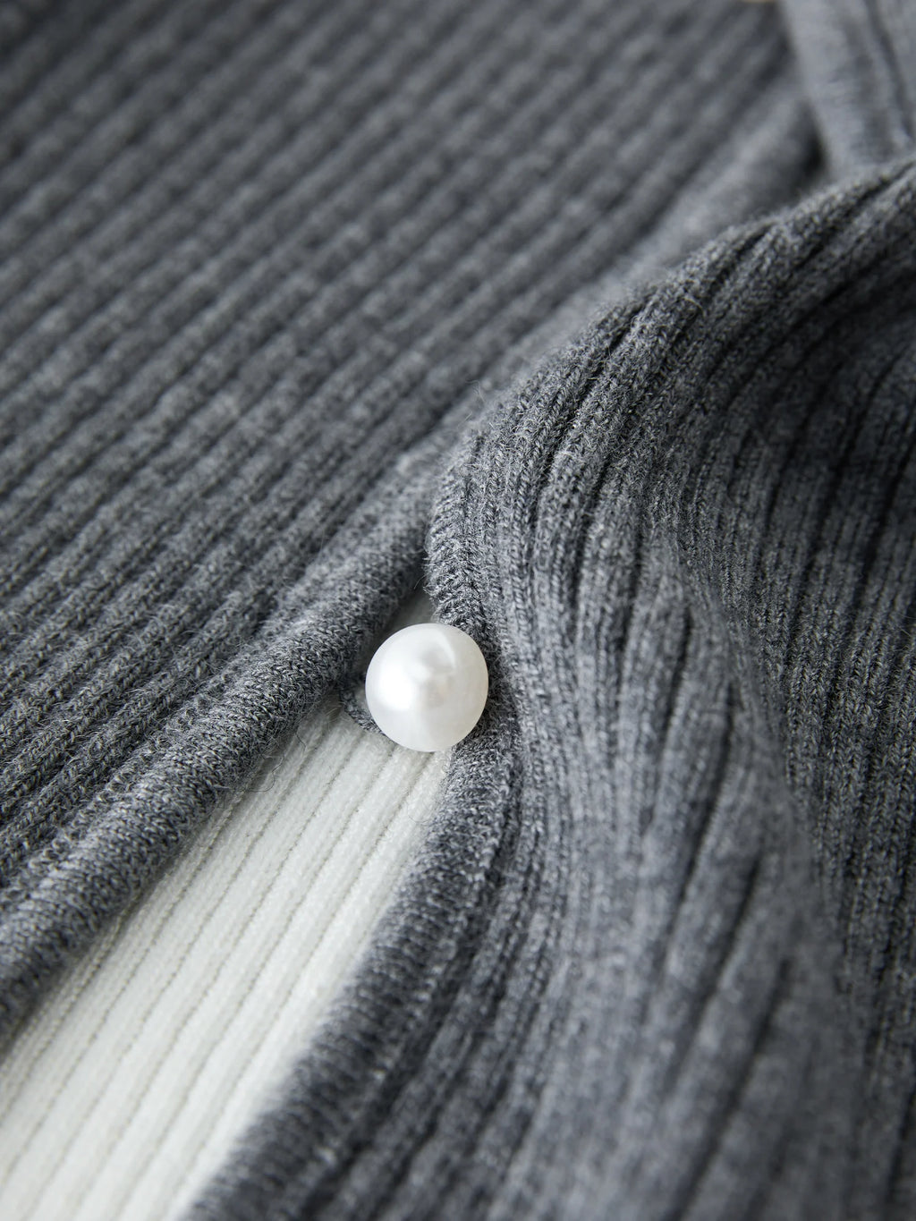 FSLE Fake Two-pieces Contrast Color Stitching Knit Sweater For Women 2024 Autumn Winter All-match Casual Tops 24FS14178