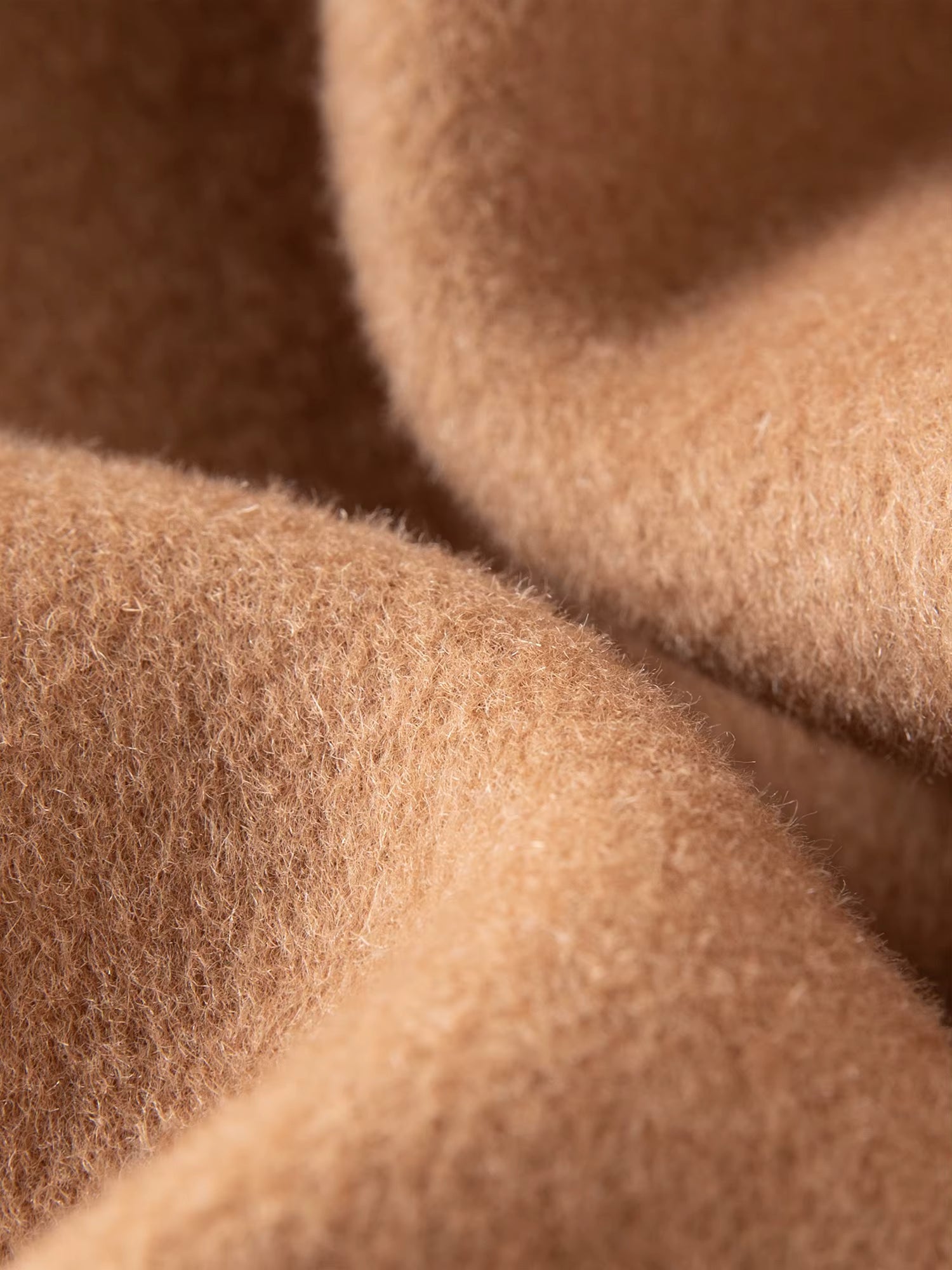 Laid Back Oversized Hooded Design Double-Faced Wool Bathrobe Coat Winter 2025 New Soft Versatile Everyday Wear for Women