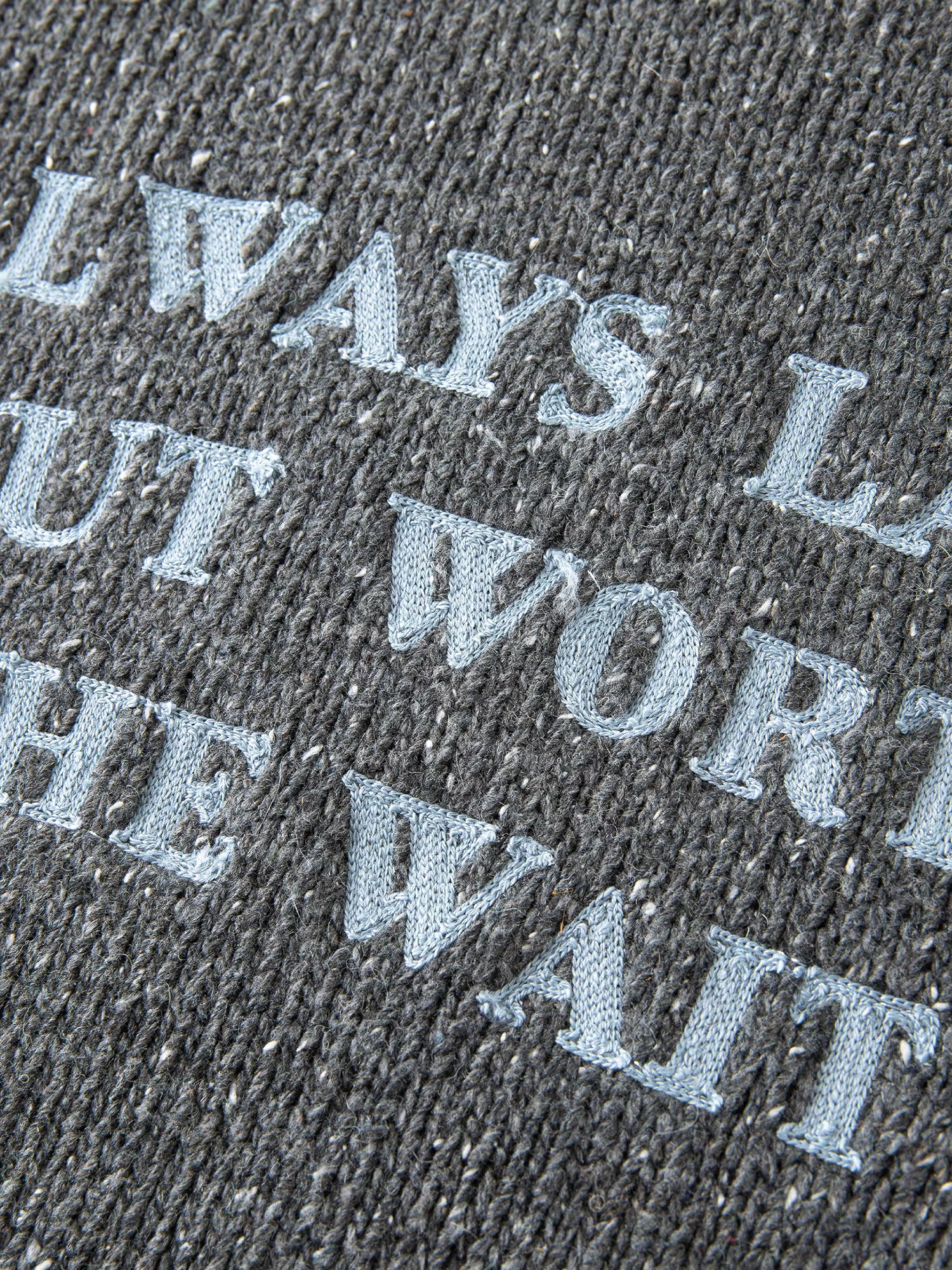 2025 Winter Women's Color Block Letter Embroidery Knit Sweater with Raglan Sleeves - Round Neck Pullover Top for Casual