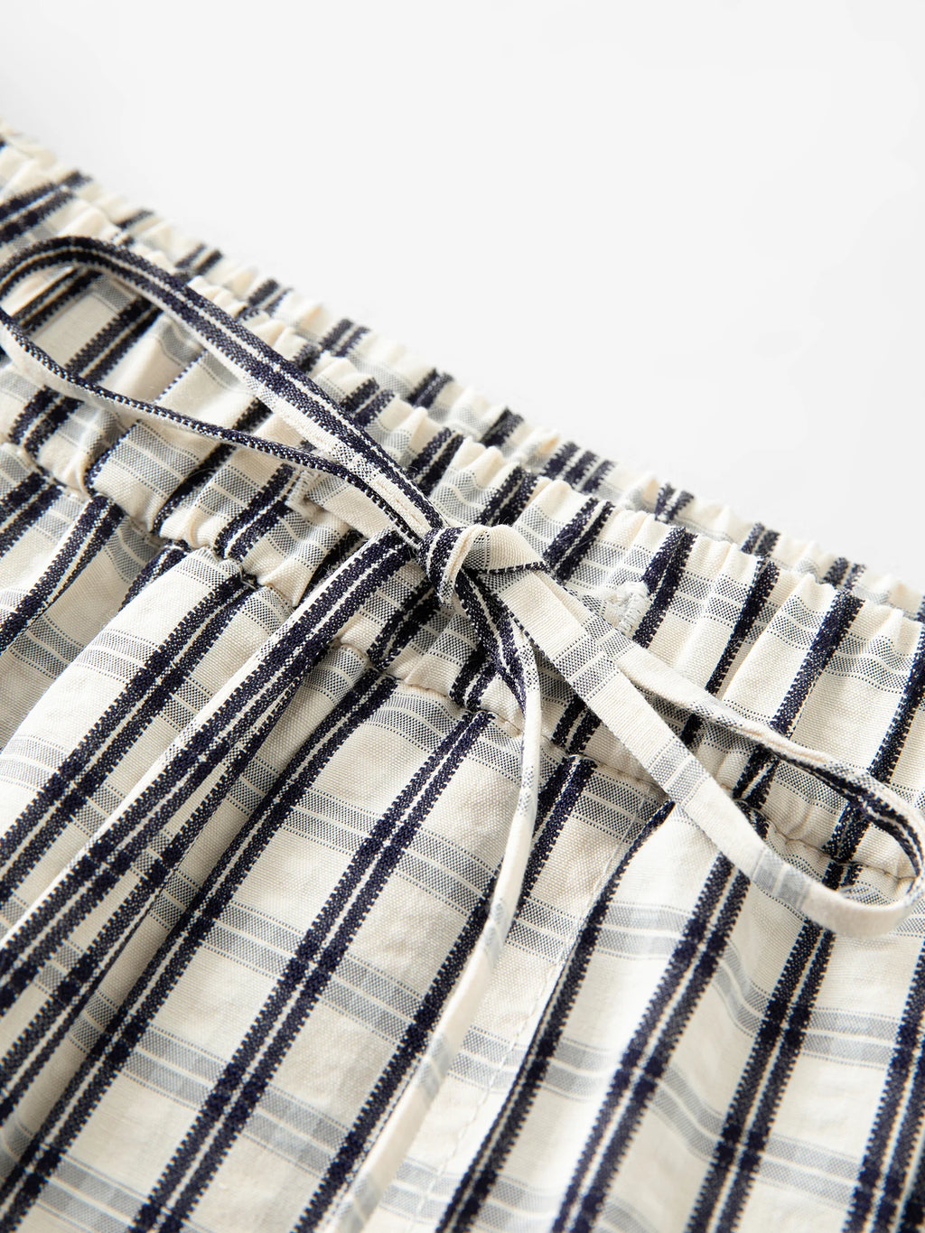 FSLE 2025 Summer Textured Relaxed Pants - Fluid Hem Midi Length Resort to Office Casual Trousers