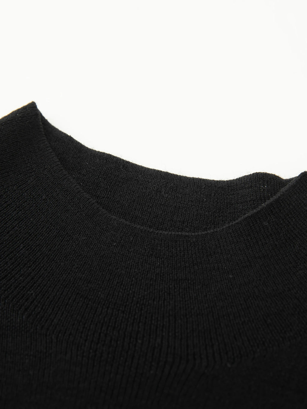 ZIQIAO Wool Sweater for Women Autumn and Winter New 18 Needle Nude Seamless Knitted Bottoming T-shirt