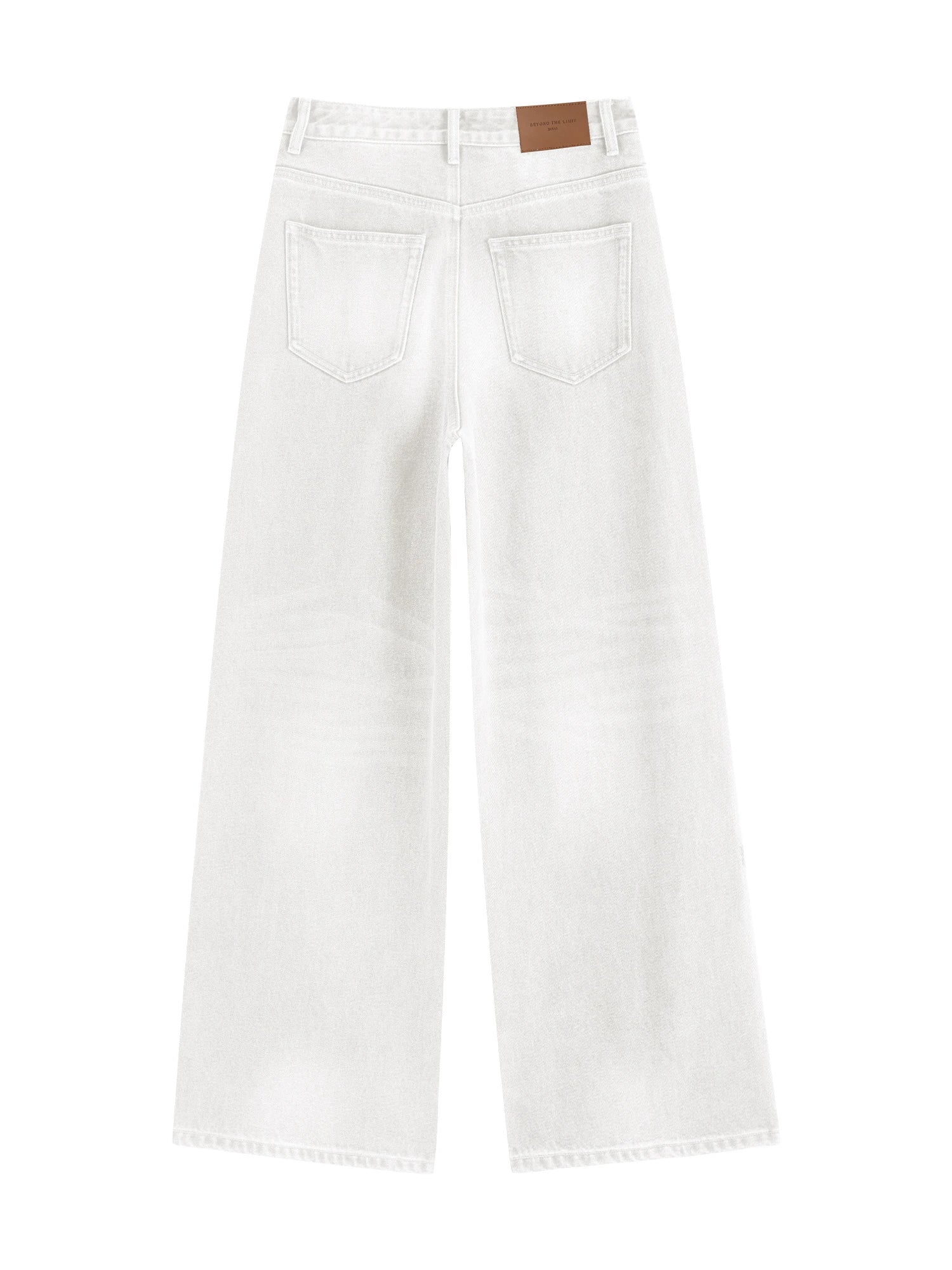 ZIQIAO Petite Retro Wide-leg Jeans for Women 2025 New Chic High Waist Slim Floor-length Pants Straight Drape Pants