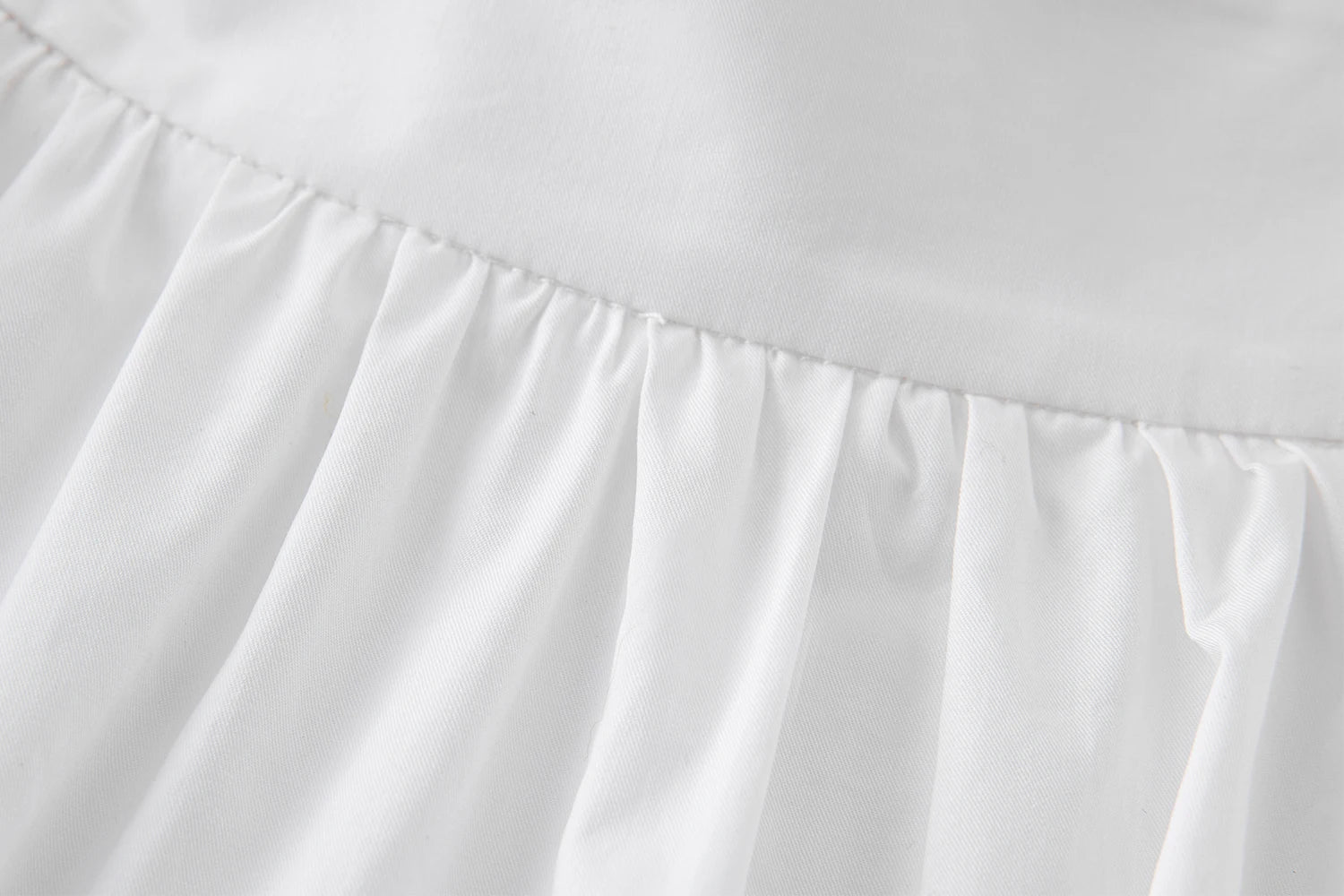 FSLE【Premium Series】100% Cotton Embroidery Design Female Sleeveless Shirt Zipper Waist Long A-LINE Skirts 2025 Summer
