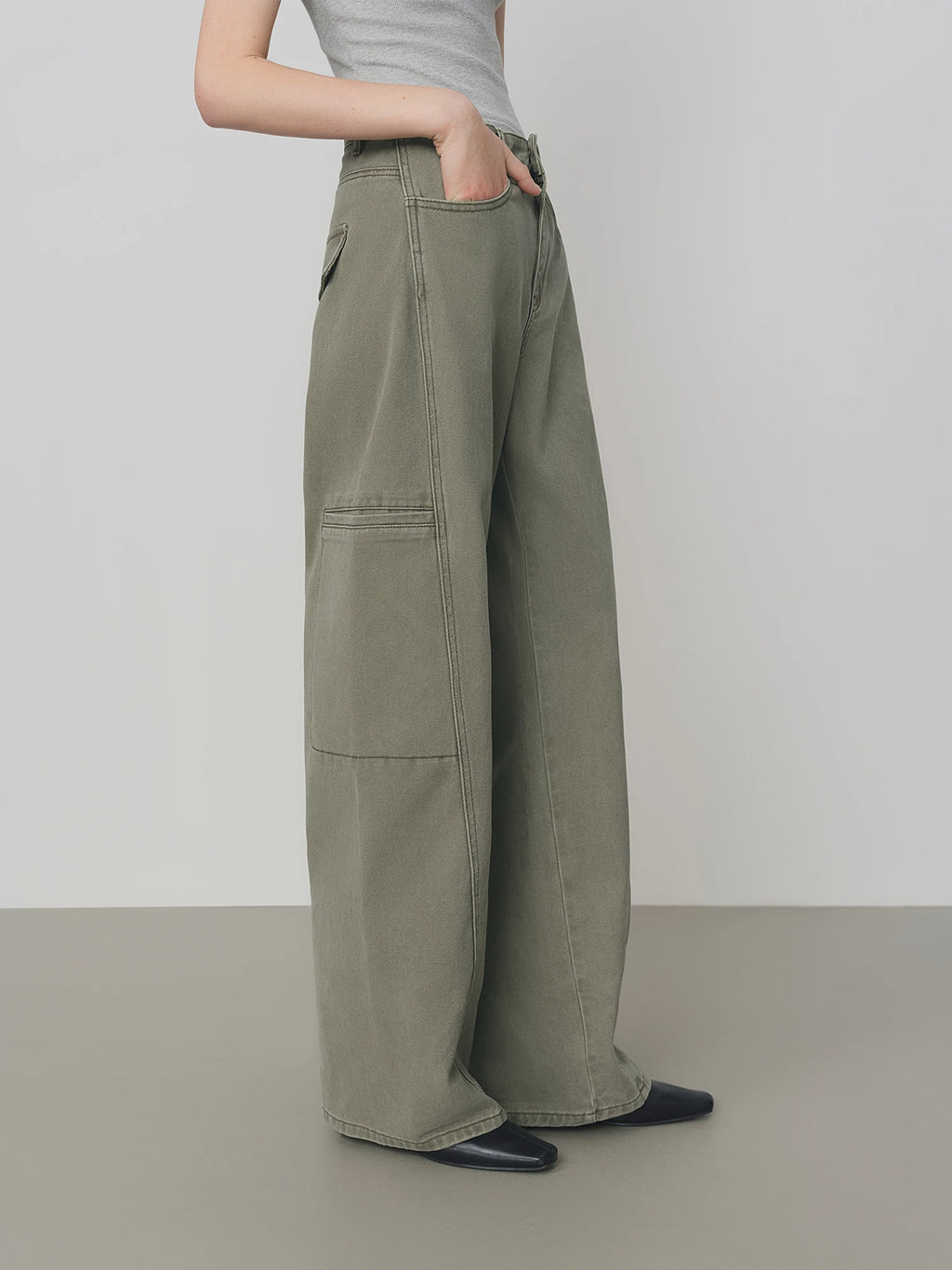 FSLE High Waist Straight Slim Work Jeans Women's Autumn 2025 New Commuter Casual Pants